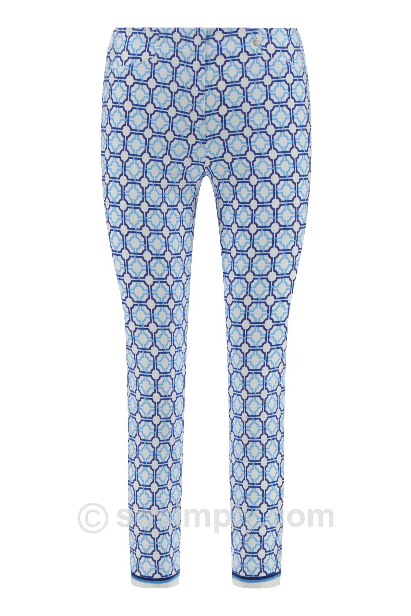 Robell Rose 09 Geo Maze Imperial Blue 65