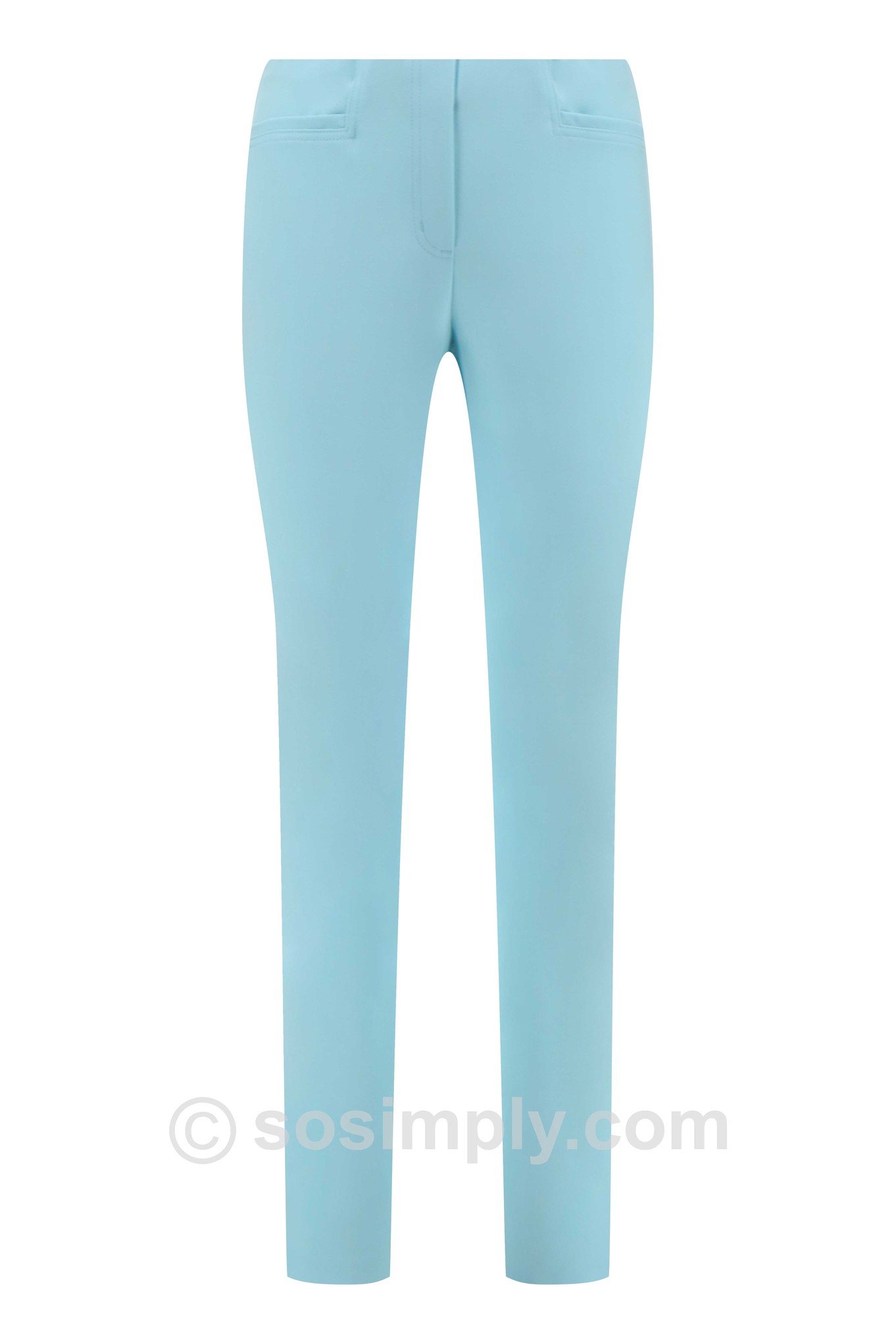 Robell Jacklyn Trousers Light Topaz Blue 75