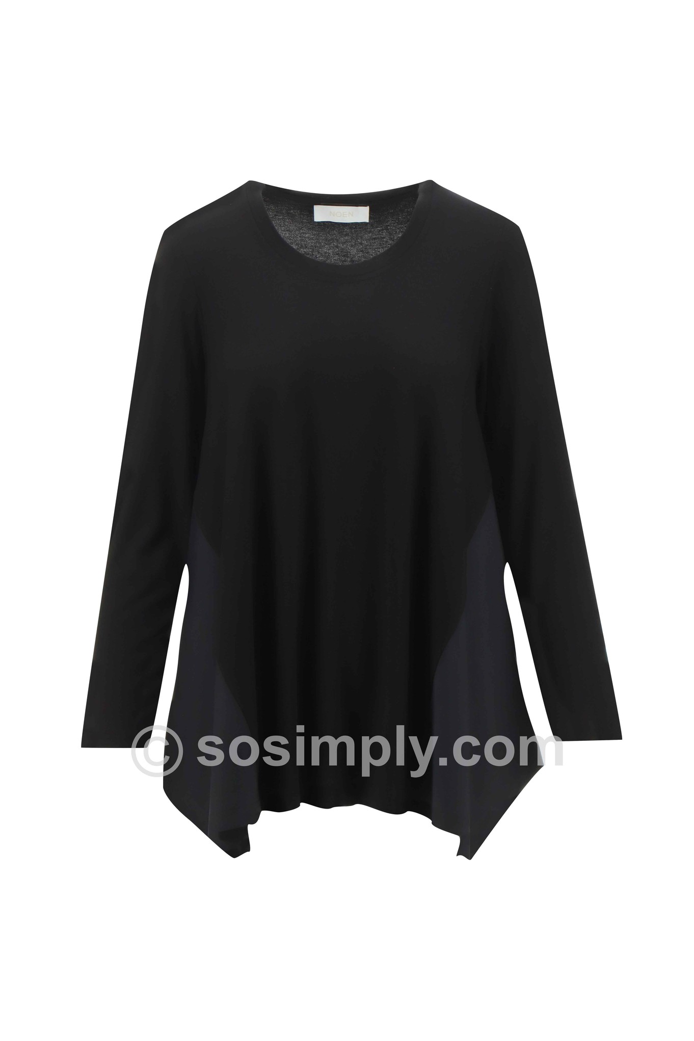 Noen Thekla Jersey Tunic Top Black 90
