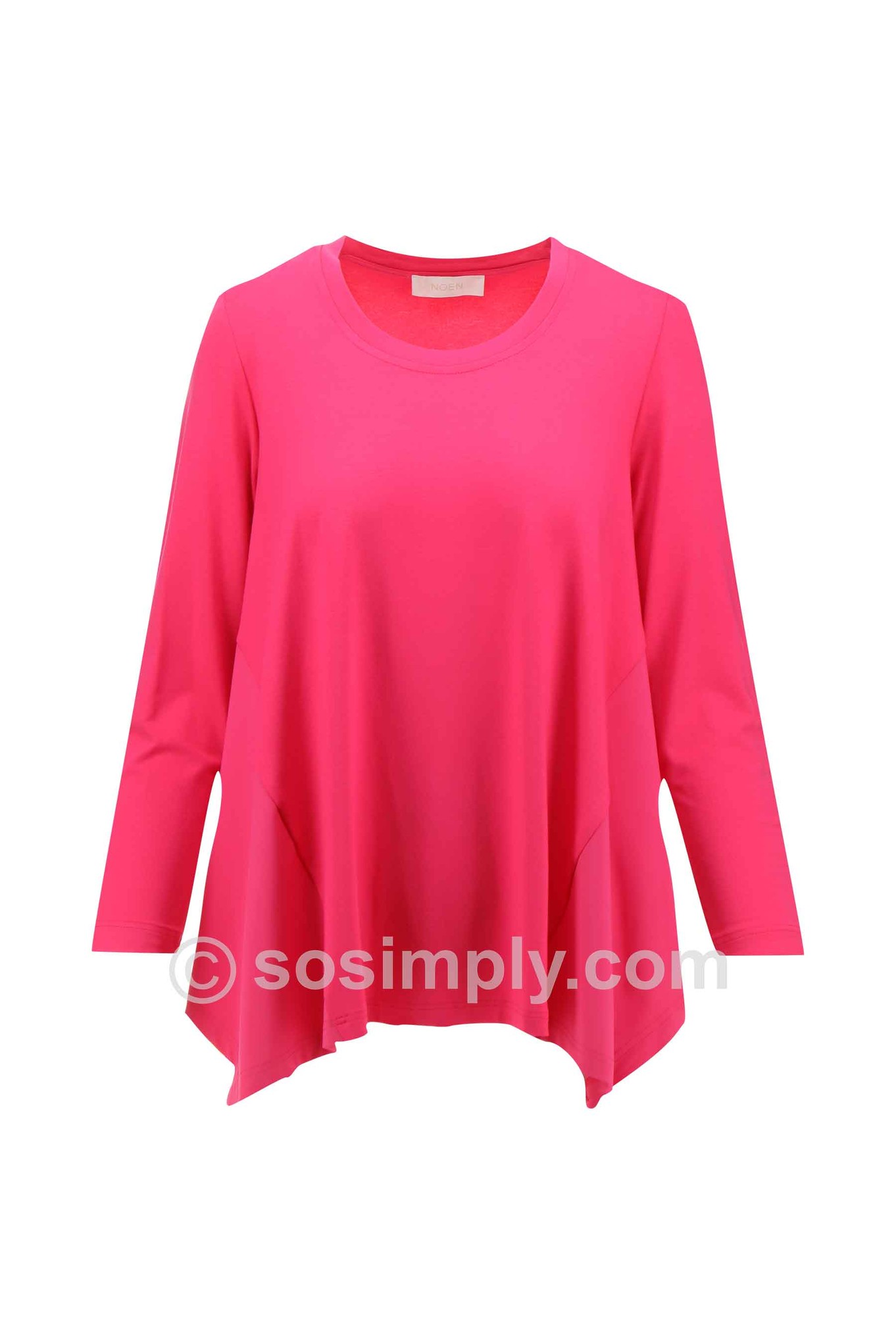 Noen Thekla Jersey Tunic Top Raspberry Sorbet 434