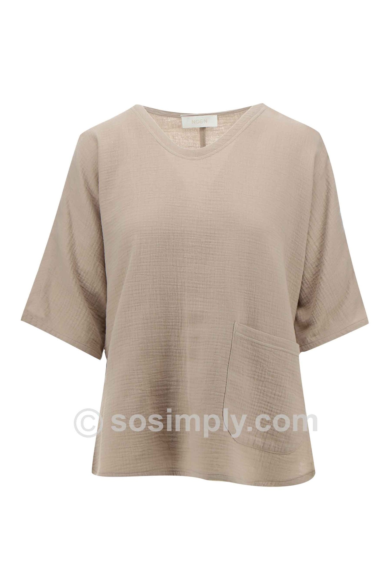 Noen Katja Slub Cotton Top Natural 15