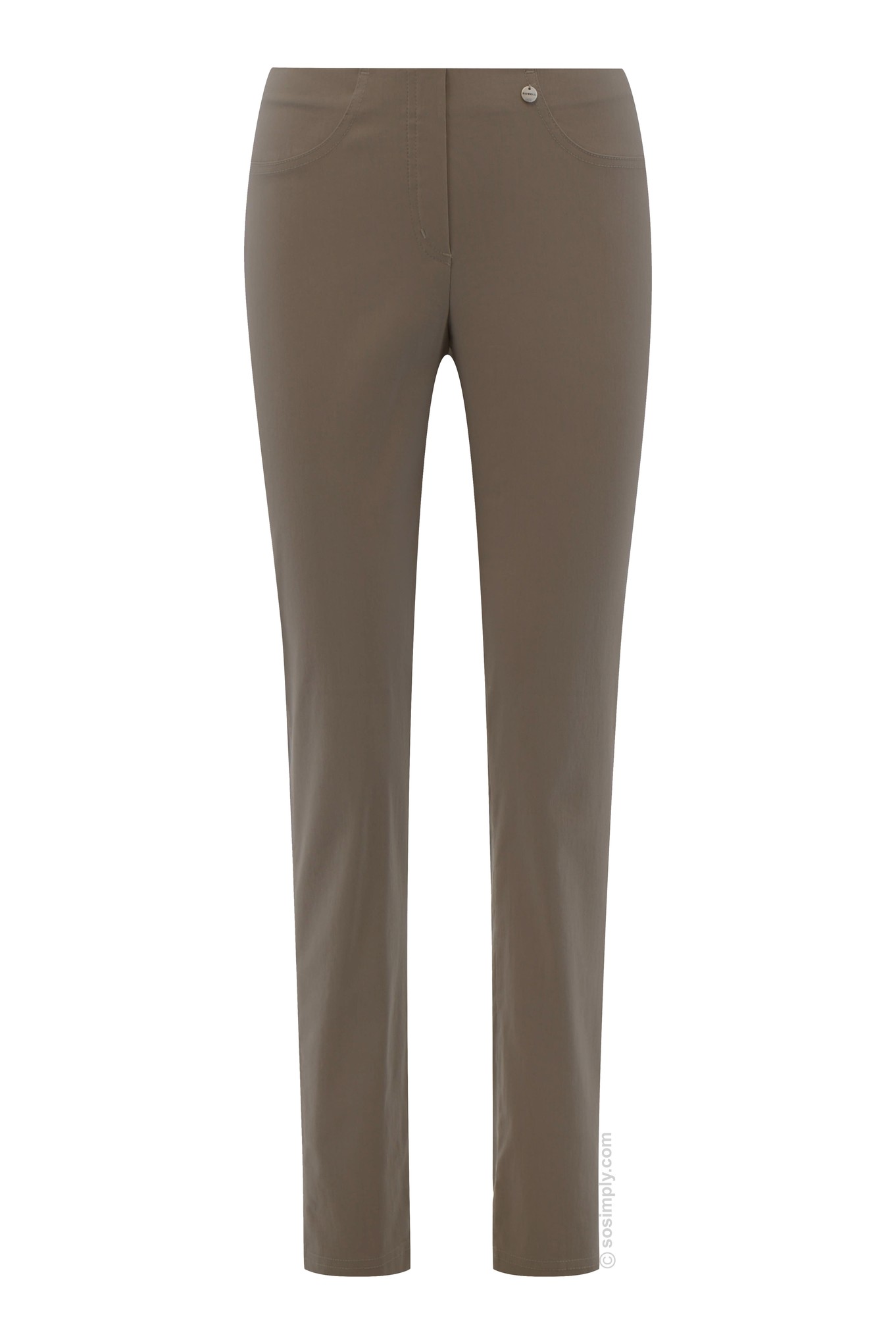 Robell Bella Full Length Trouser Almond 38