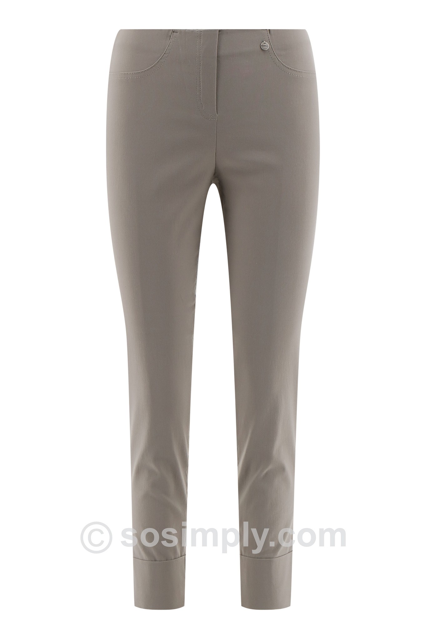 Robell Bella 09 Ankle Grazer Light Taupe 13