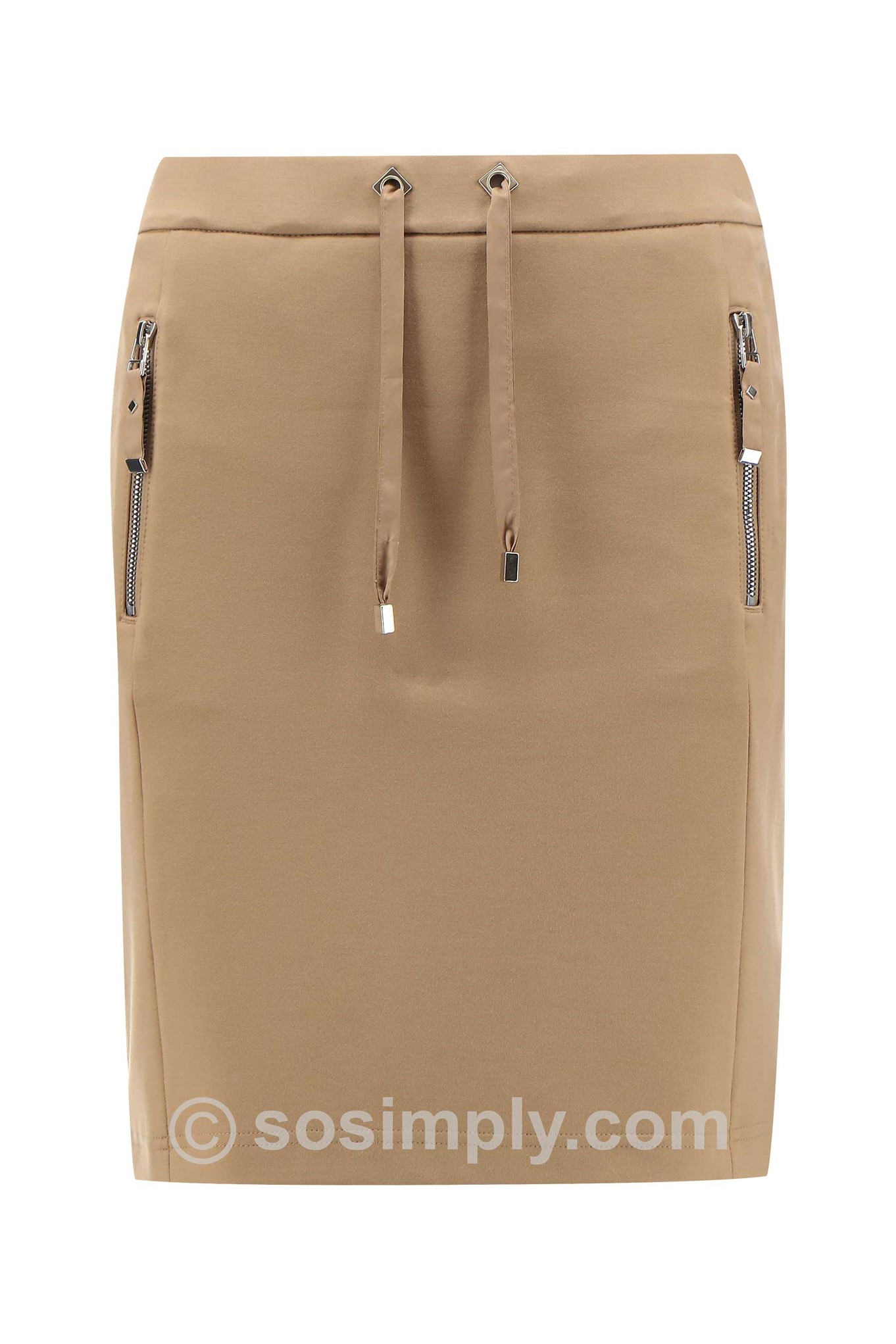 I'cona Hybrid Luxe Short Skirt Taupe 17