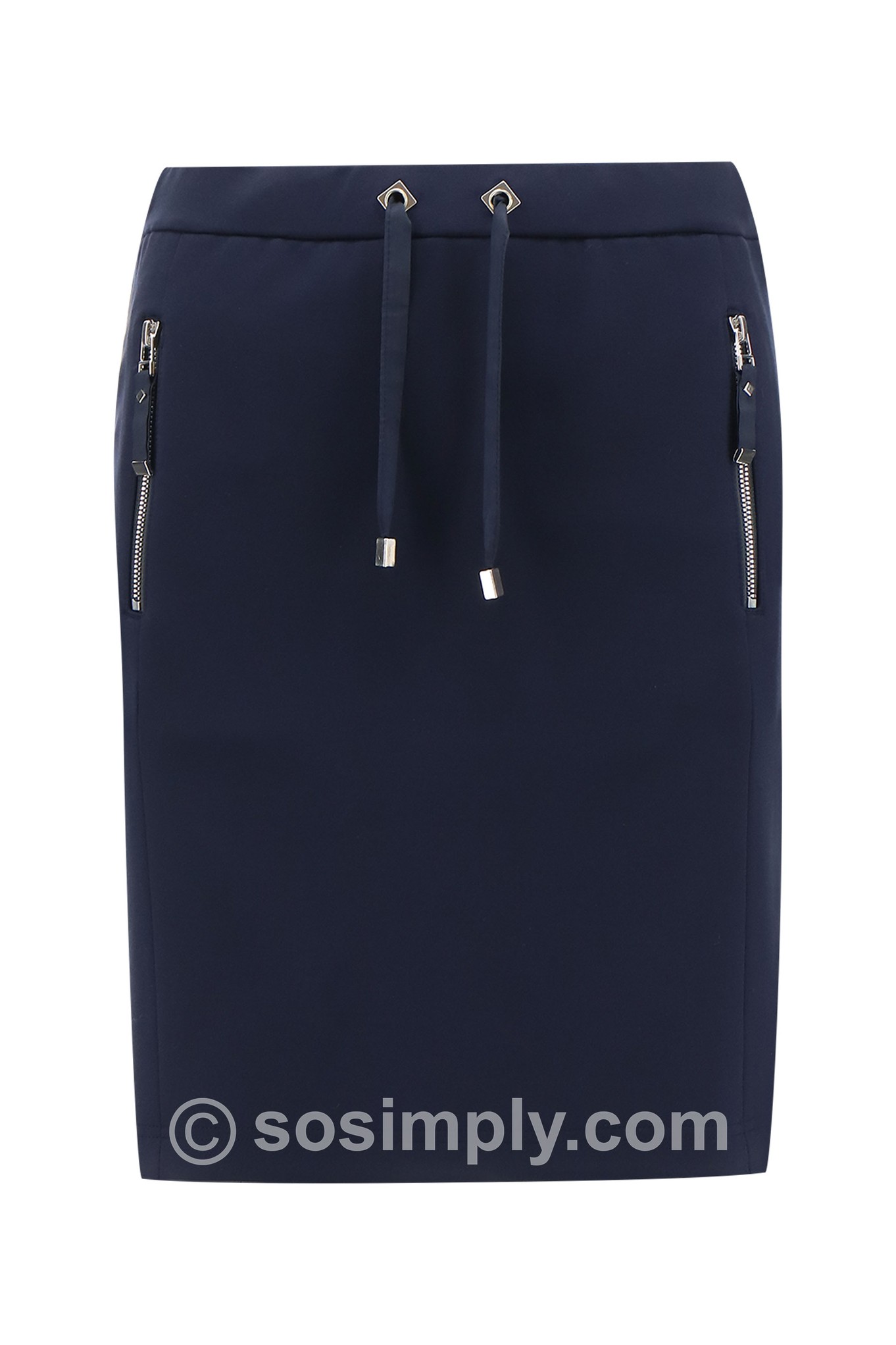 I'cona Hybrid Luxe Short Skirt Navy Blue 690