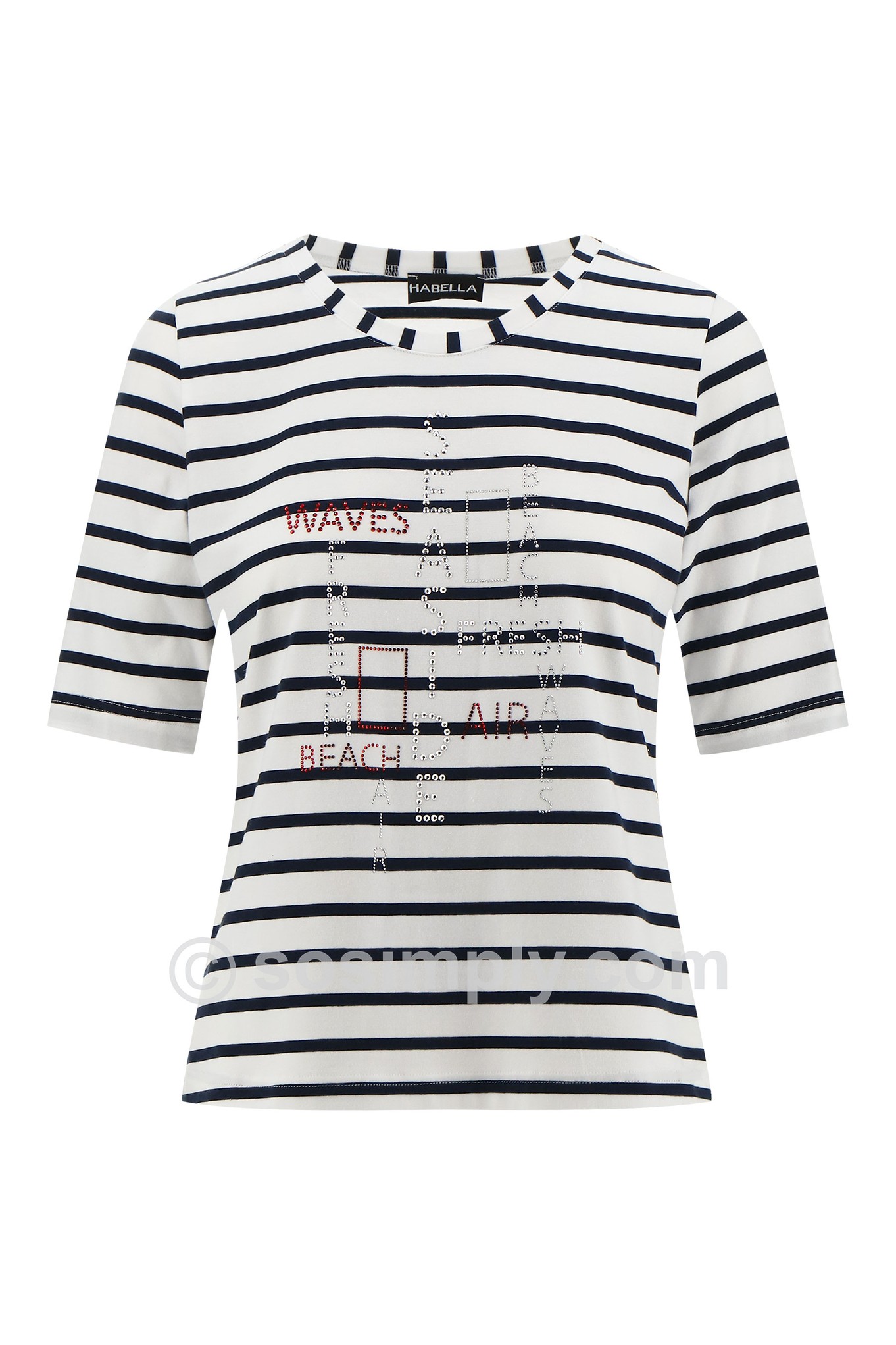 Habella Breton Top Navy 69