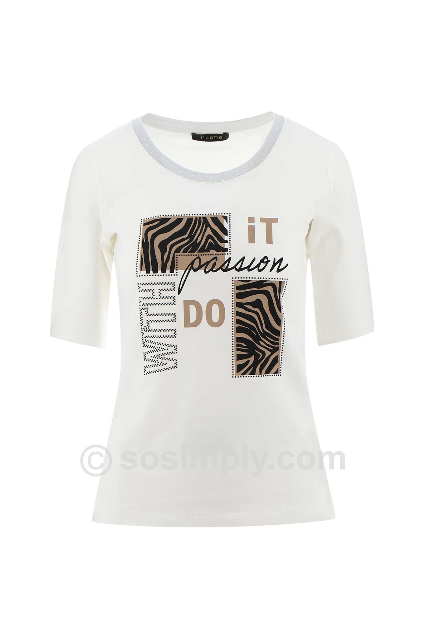 I’cona Passion Animal Print T-Shirt