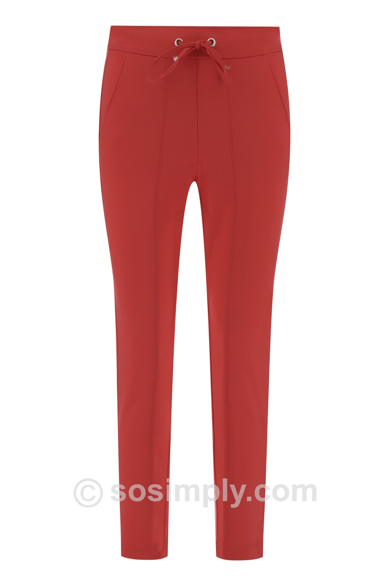 Robell Hygge 09 Stylish Jogger Ankle Grazer Red 40