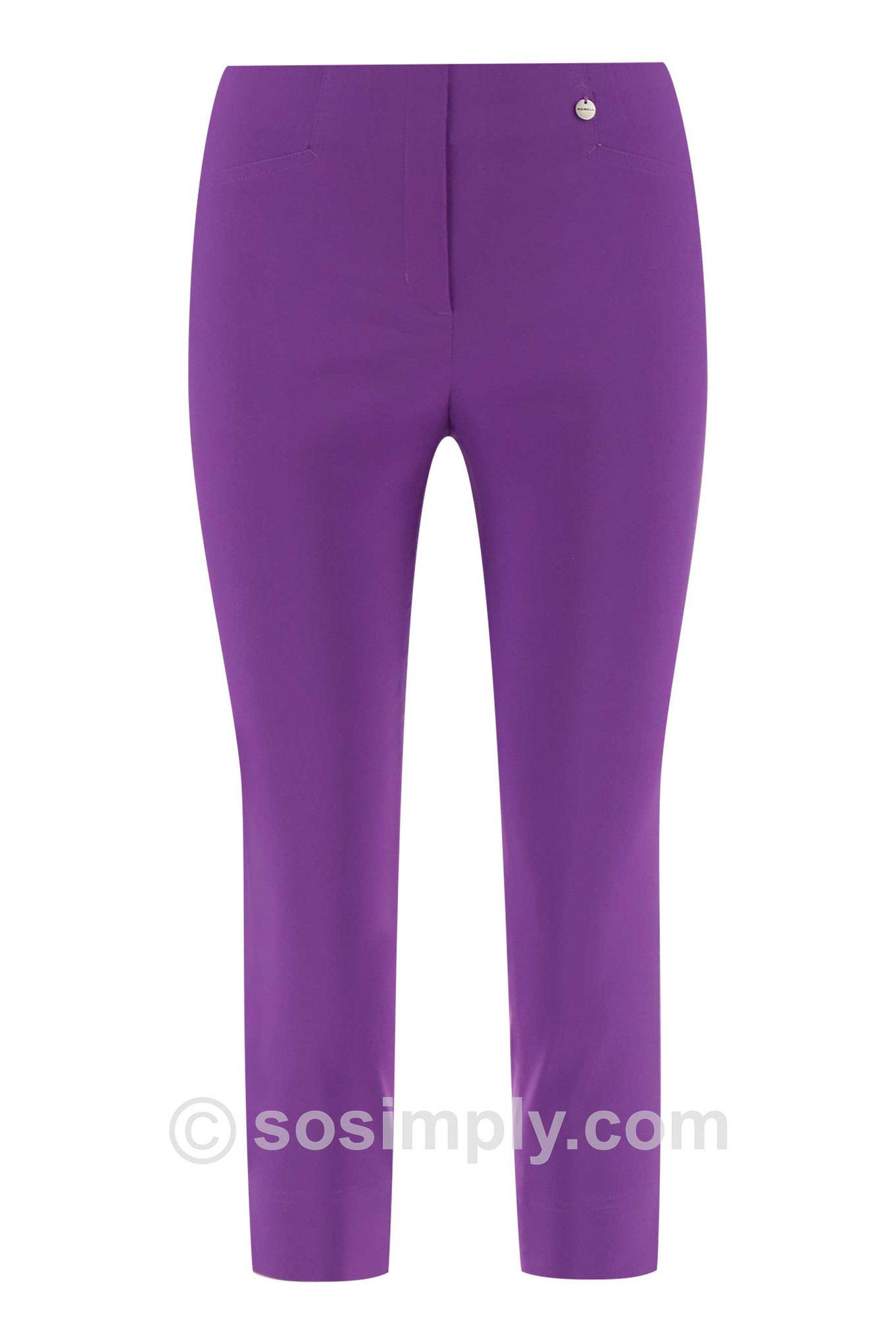 Robell Rose 07 Cropped Trousers Pansy 51