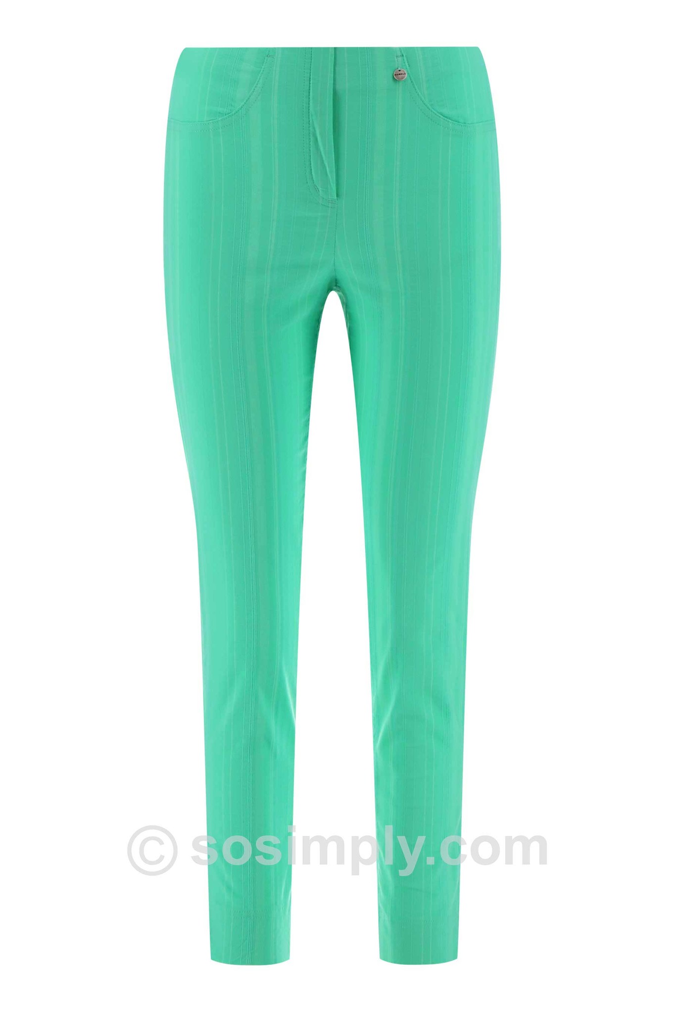 Robell Bella 09 Seersucker Ankle Grazers Spearmint 72