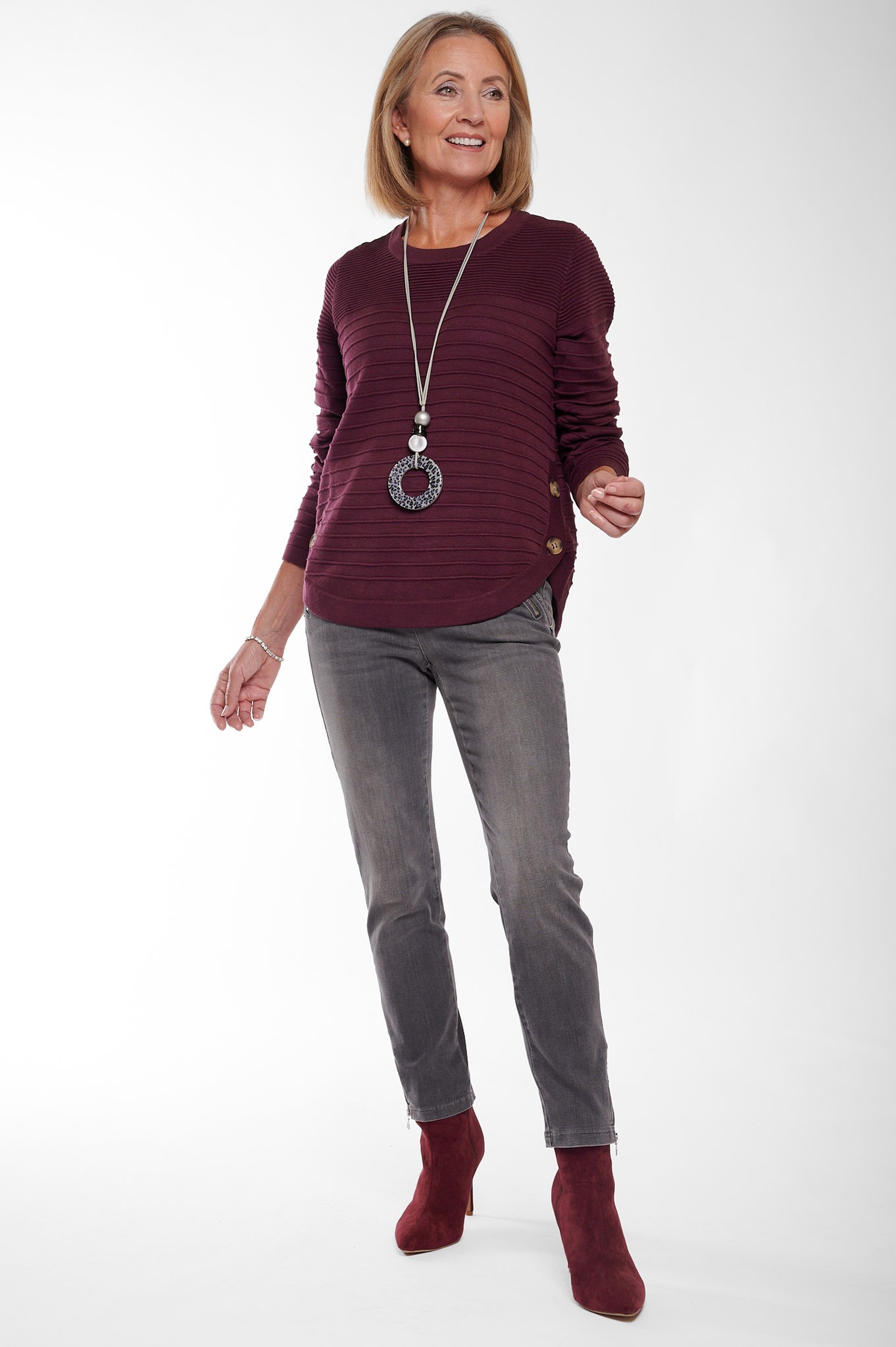 Robell Nena 09 7/8 Denim Jean Grey 95