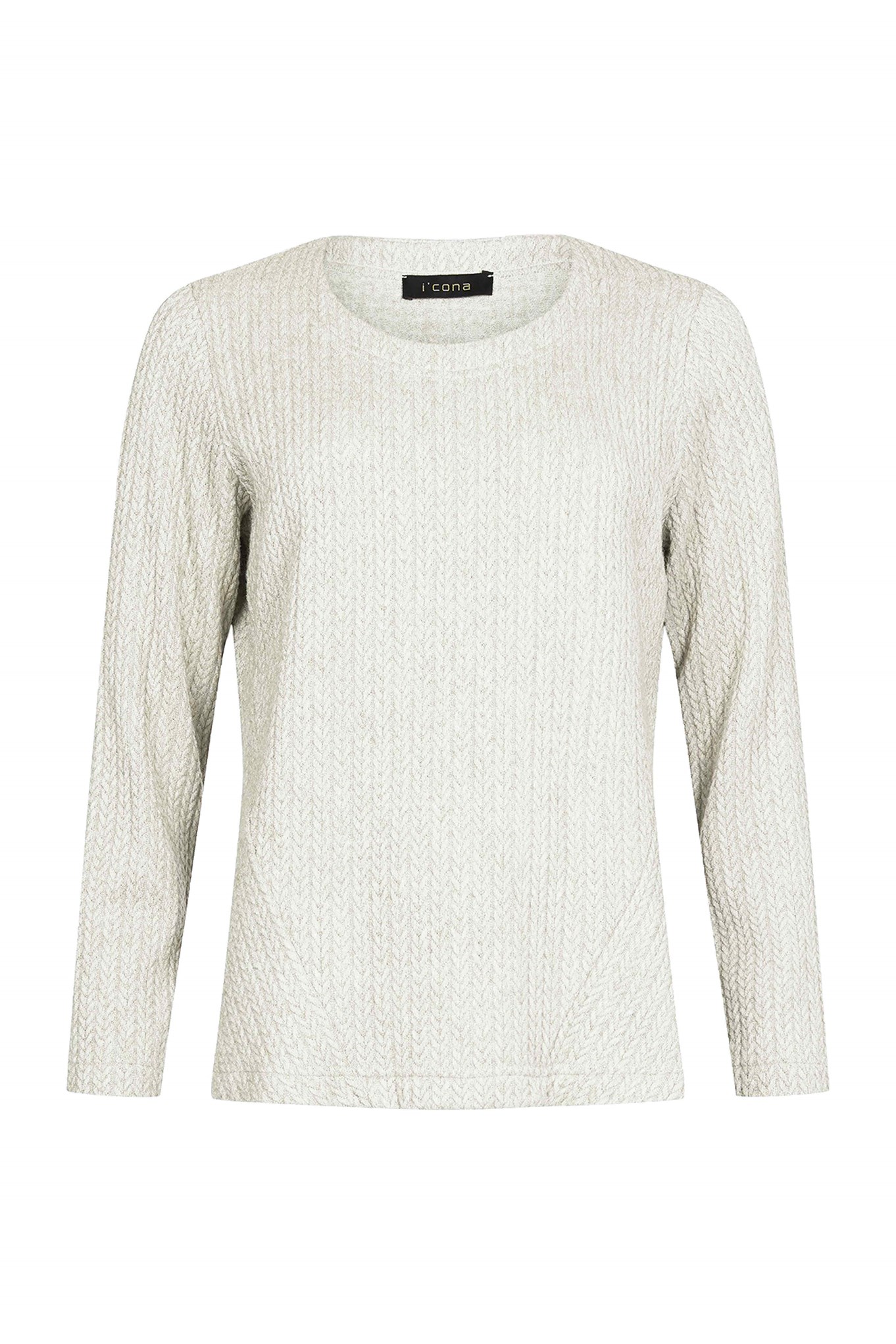 I'cona Luxe Cable Knit Jumper in Soft White