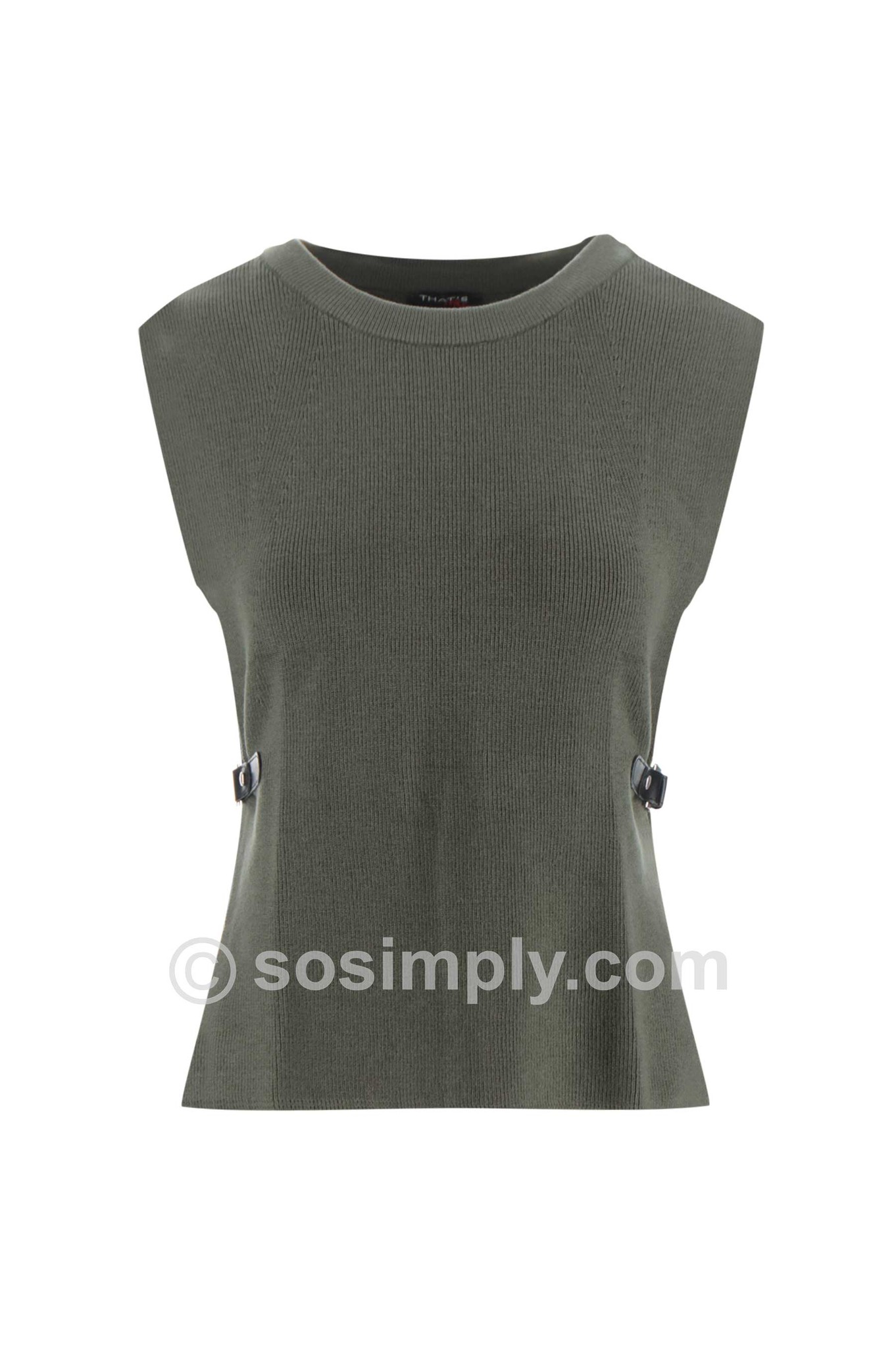 That's Me Ramona Tabard Top Dark Olive 88