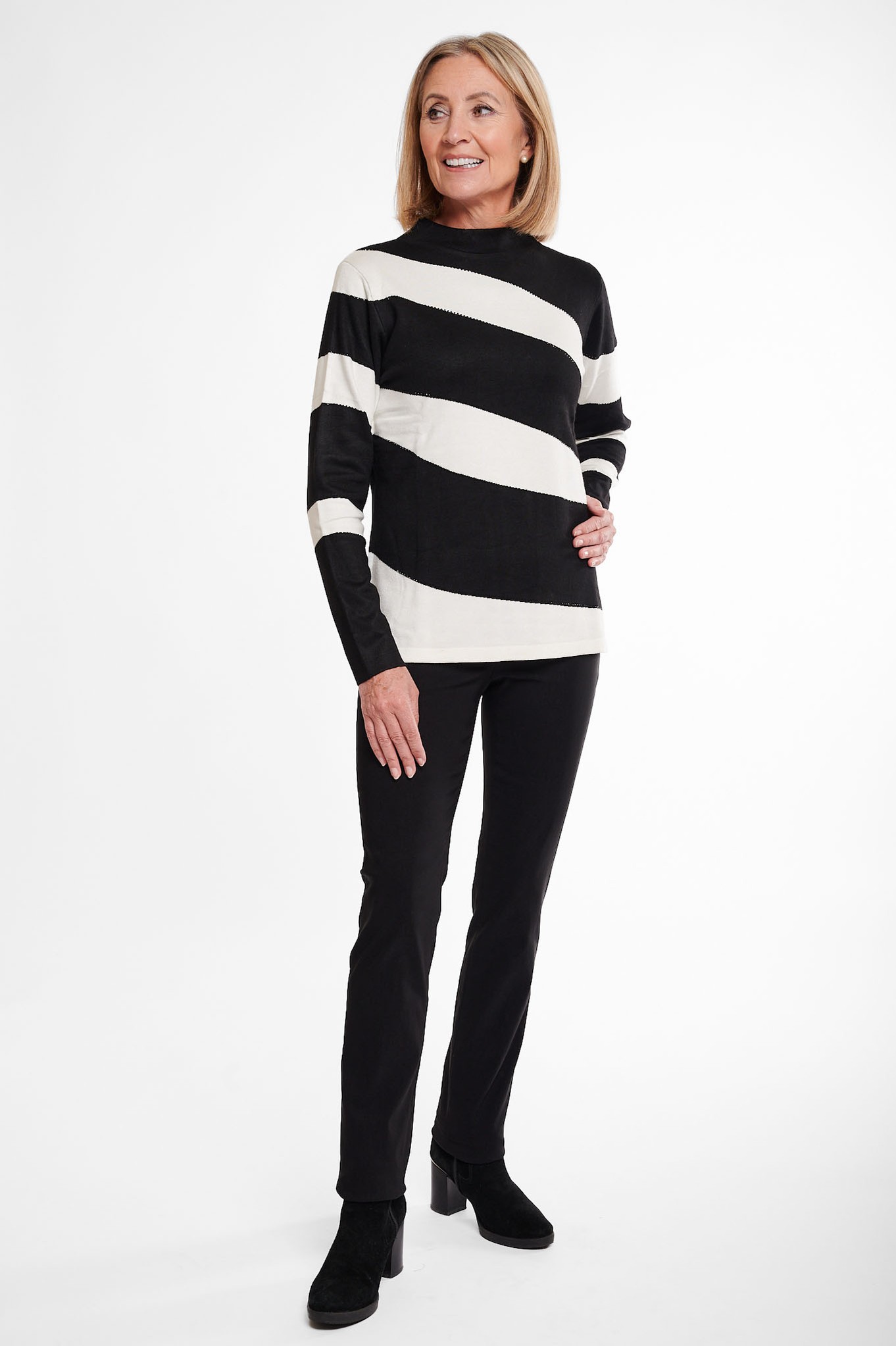 Robell Rose Full-Length Trousers Black 90