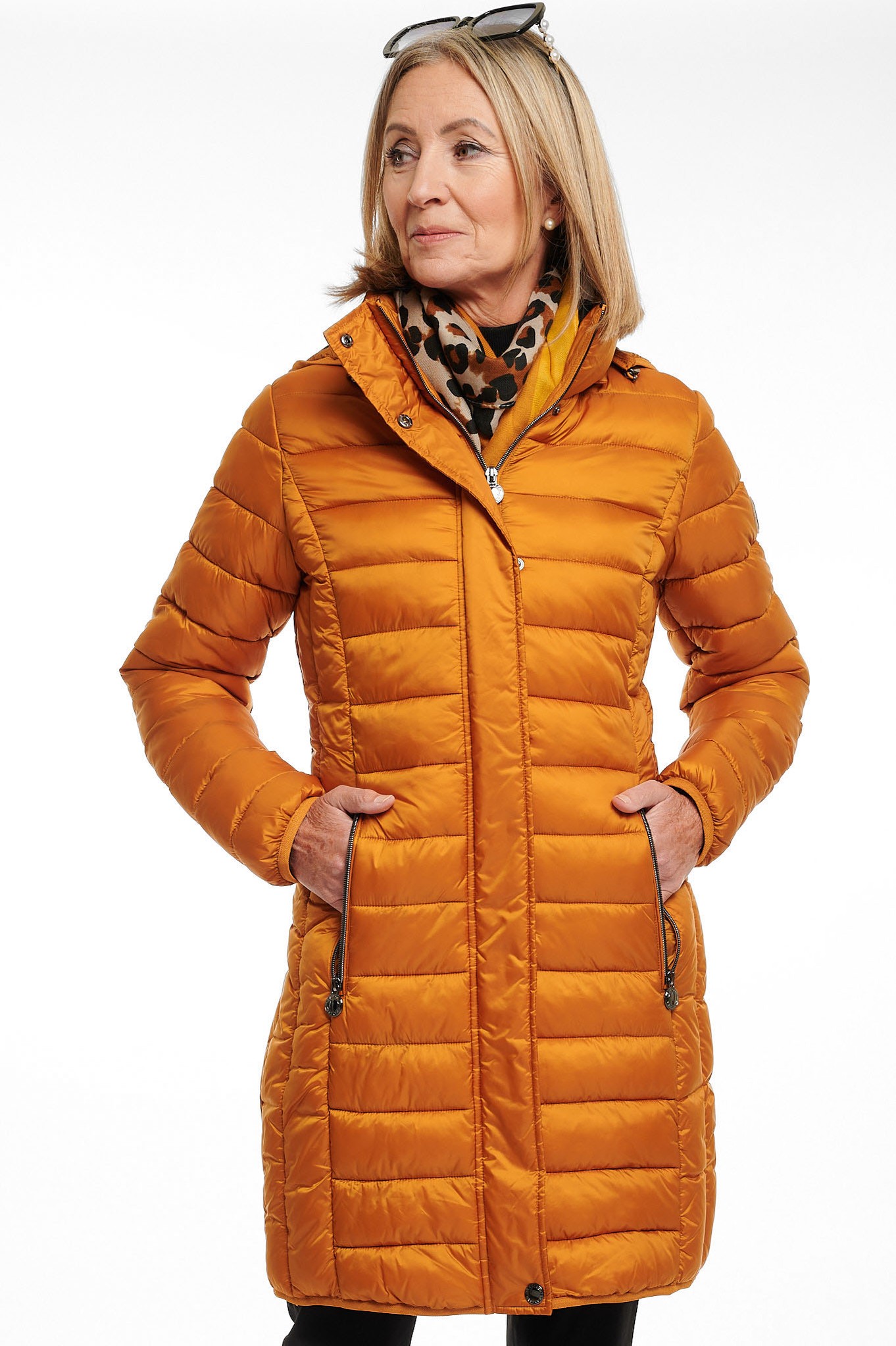 Frandsen Kaja Hooded Down Coat Cinnamon 28