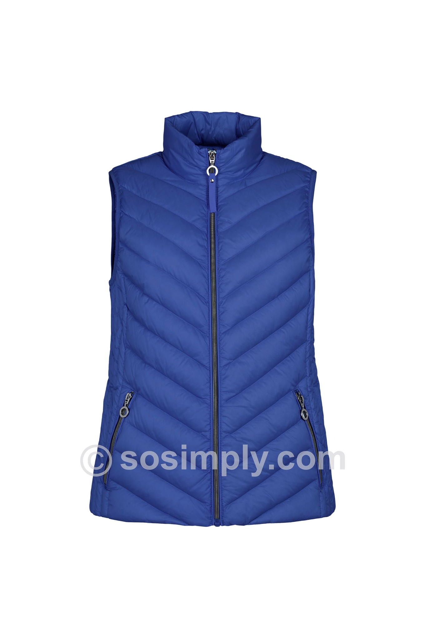 Frandsen Jensine Down Gilet Royal Blue 67