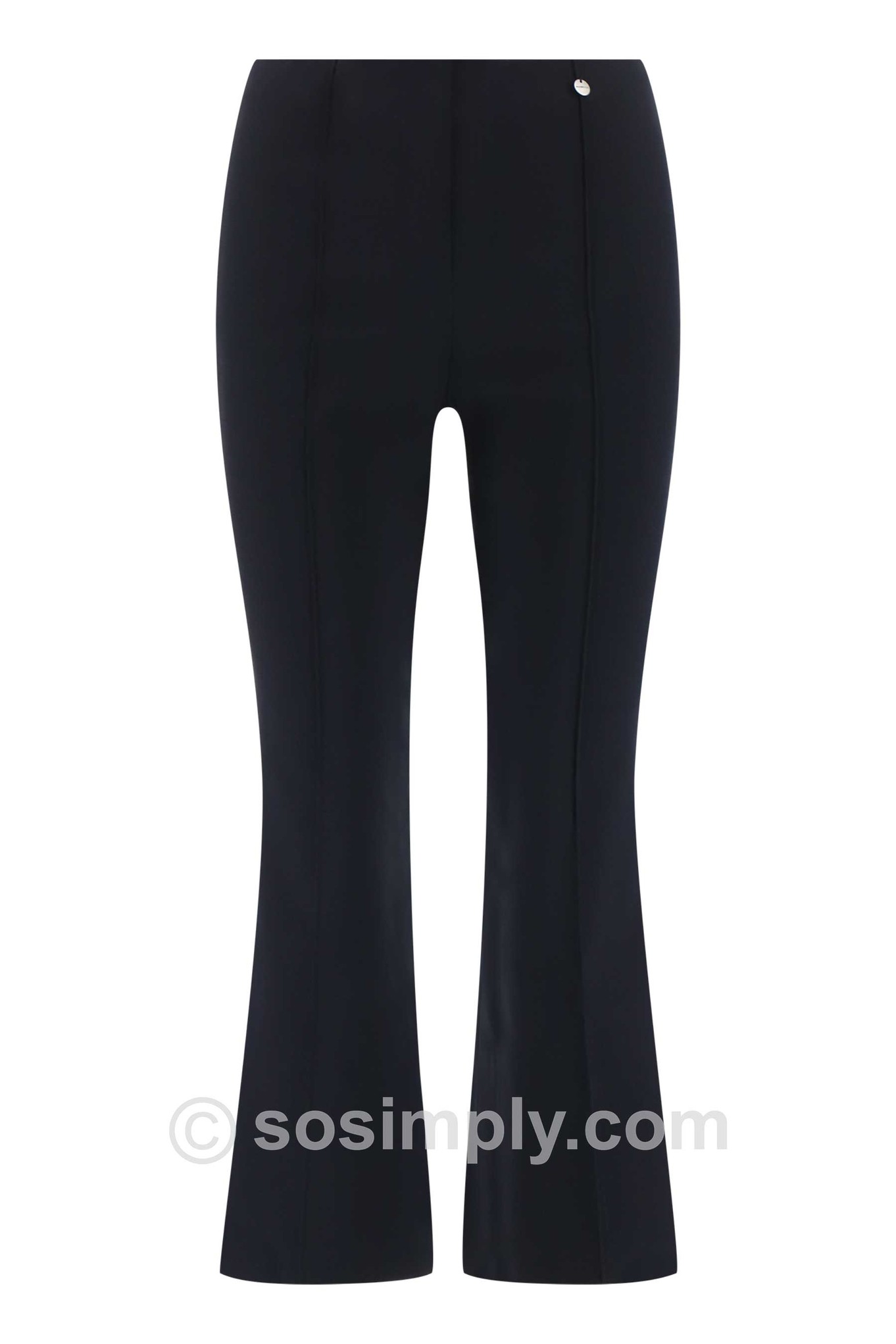 Robell Joella 09 Kick Flare Ankle Grazer Navy 69