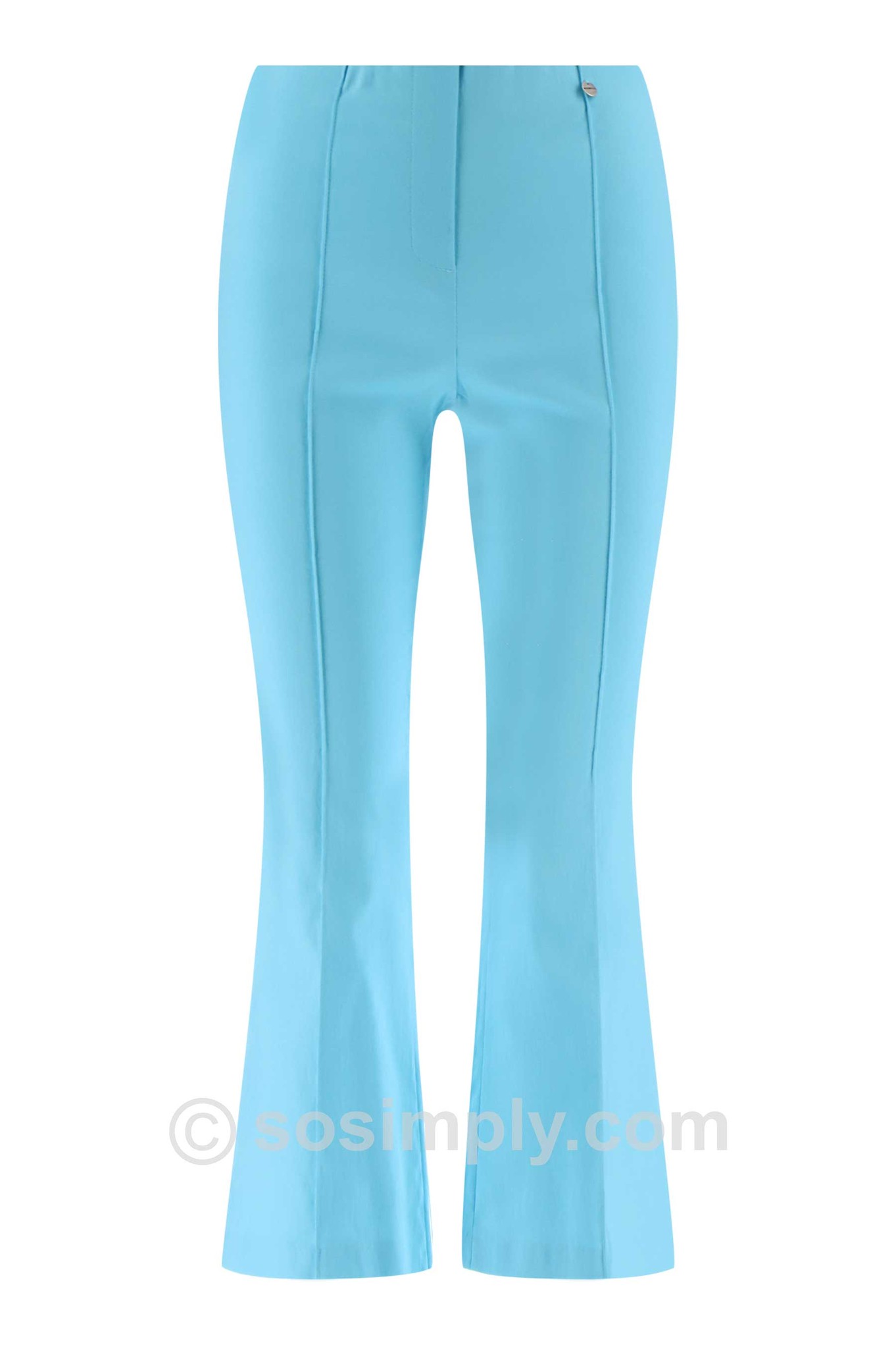 Robell Joella 09 Kick Flare Ankle Grazer Pacific Turquoise 750