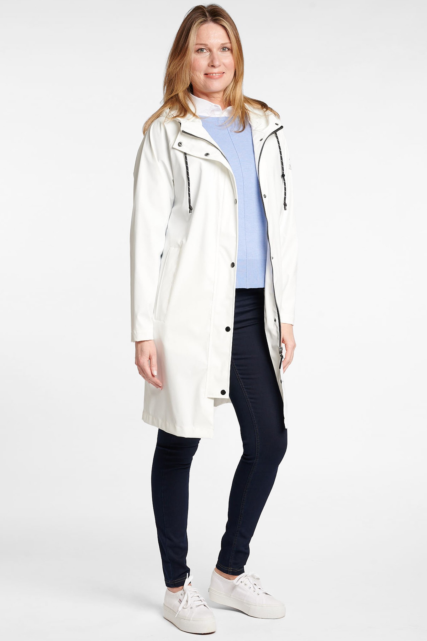 Frandsen Skylar Lightweight Rain Mac White 10