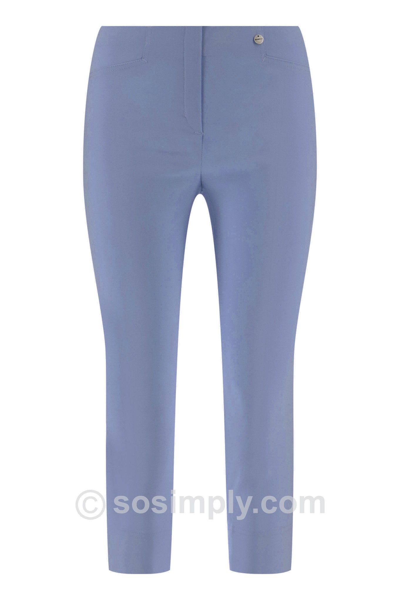 Robell Rose 07 Cropped Trousers Light Denim 62