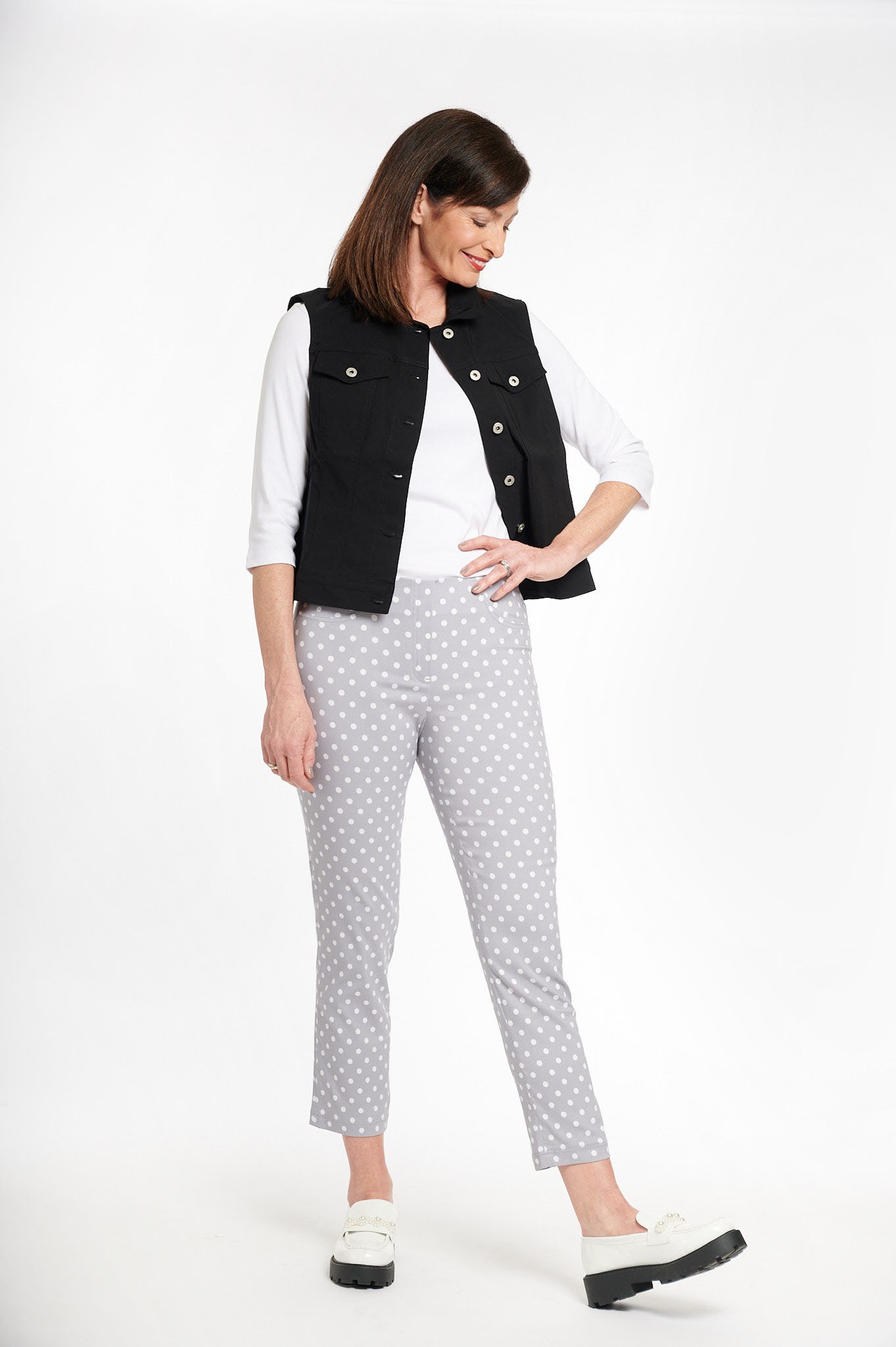 Robell Bella 09 Polka Dot Pearl Grey 921