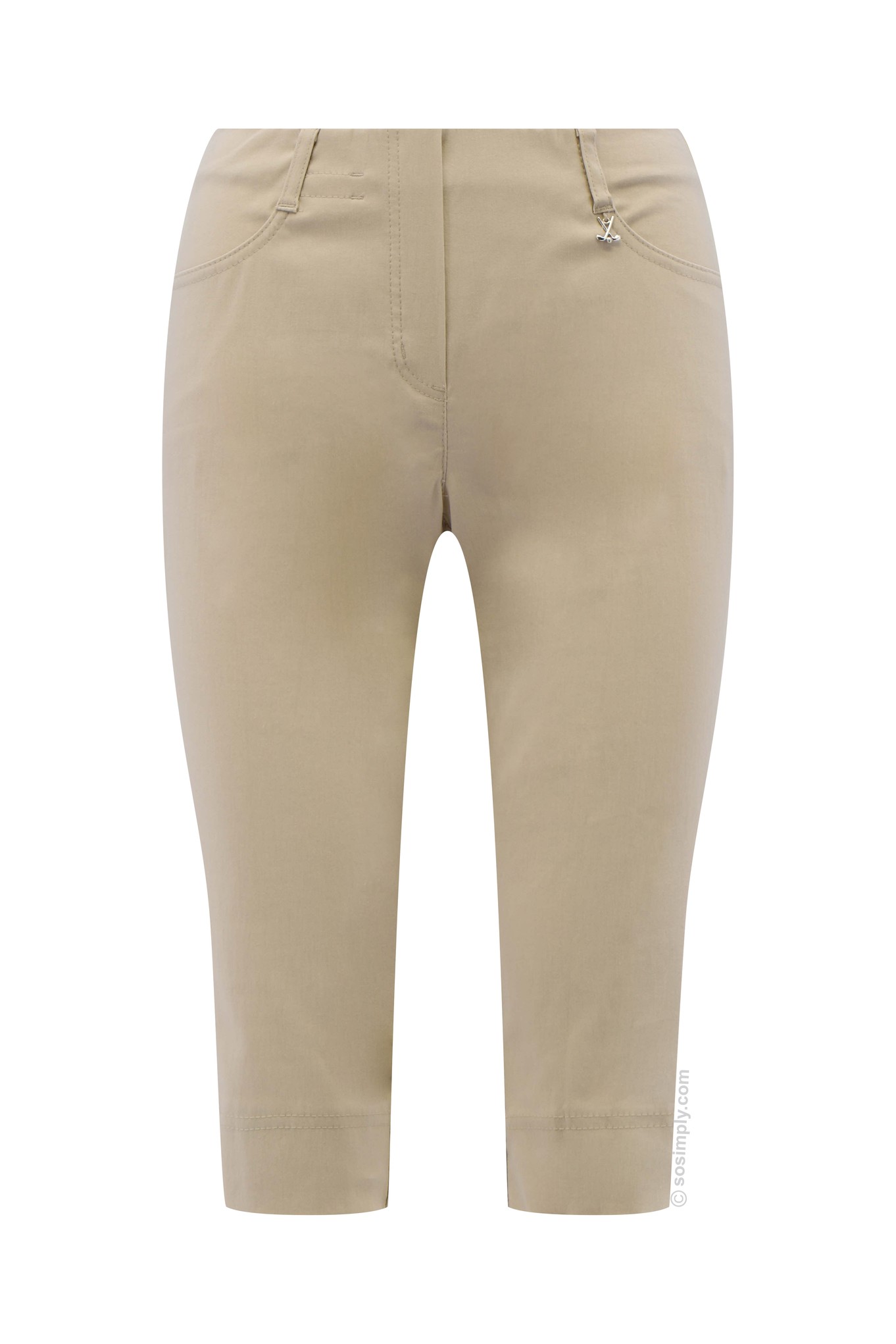 Robell Lexi 05 Golfing Shorts Beige 14