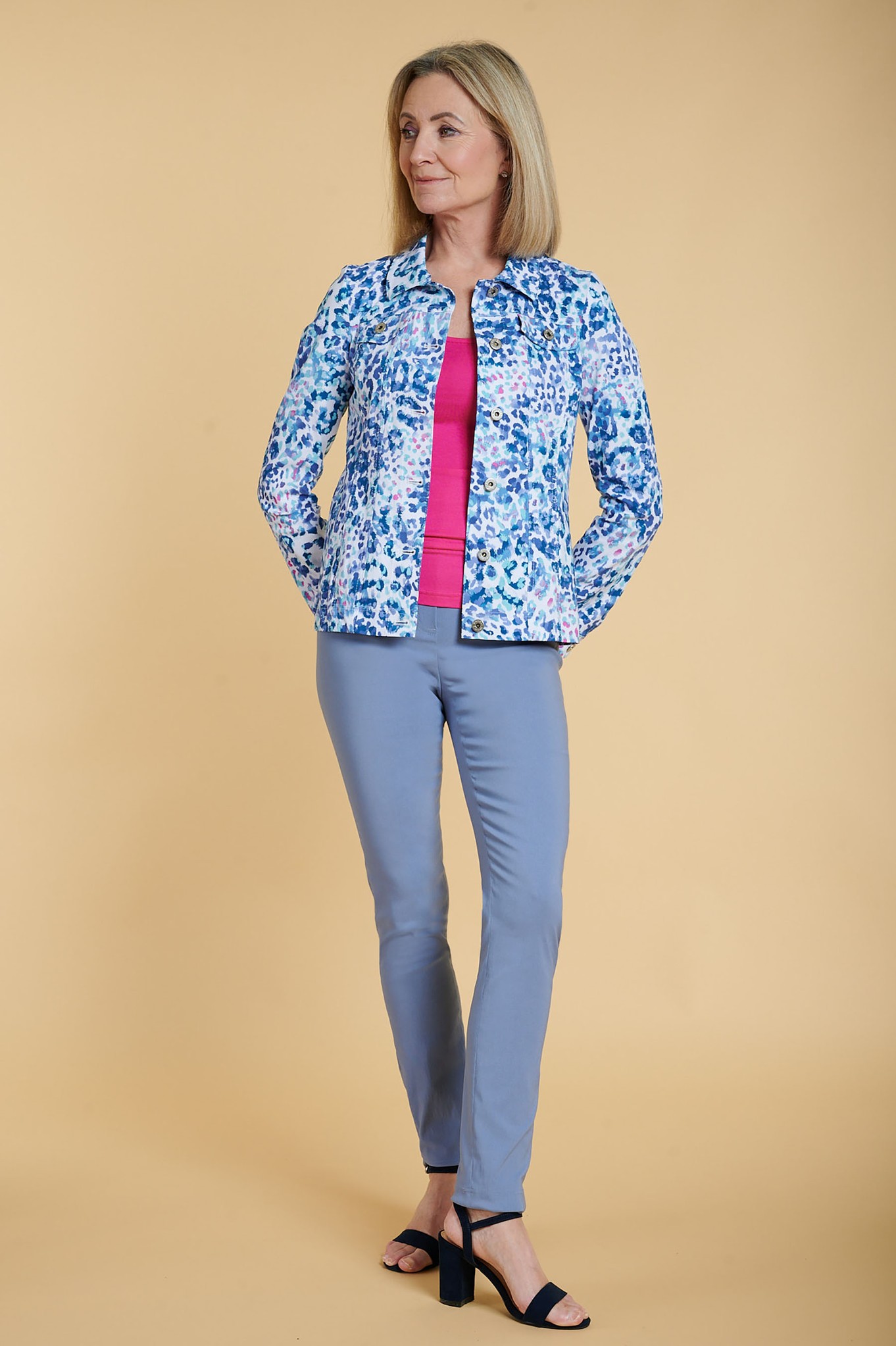 Robell Rose Full-Length Trousers Light Denim 62