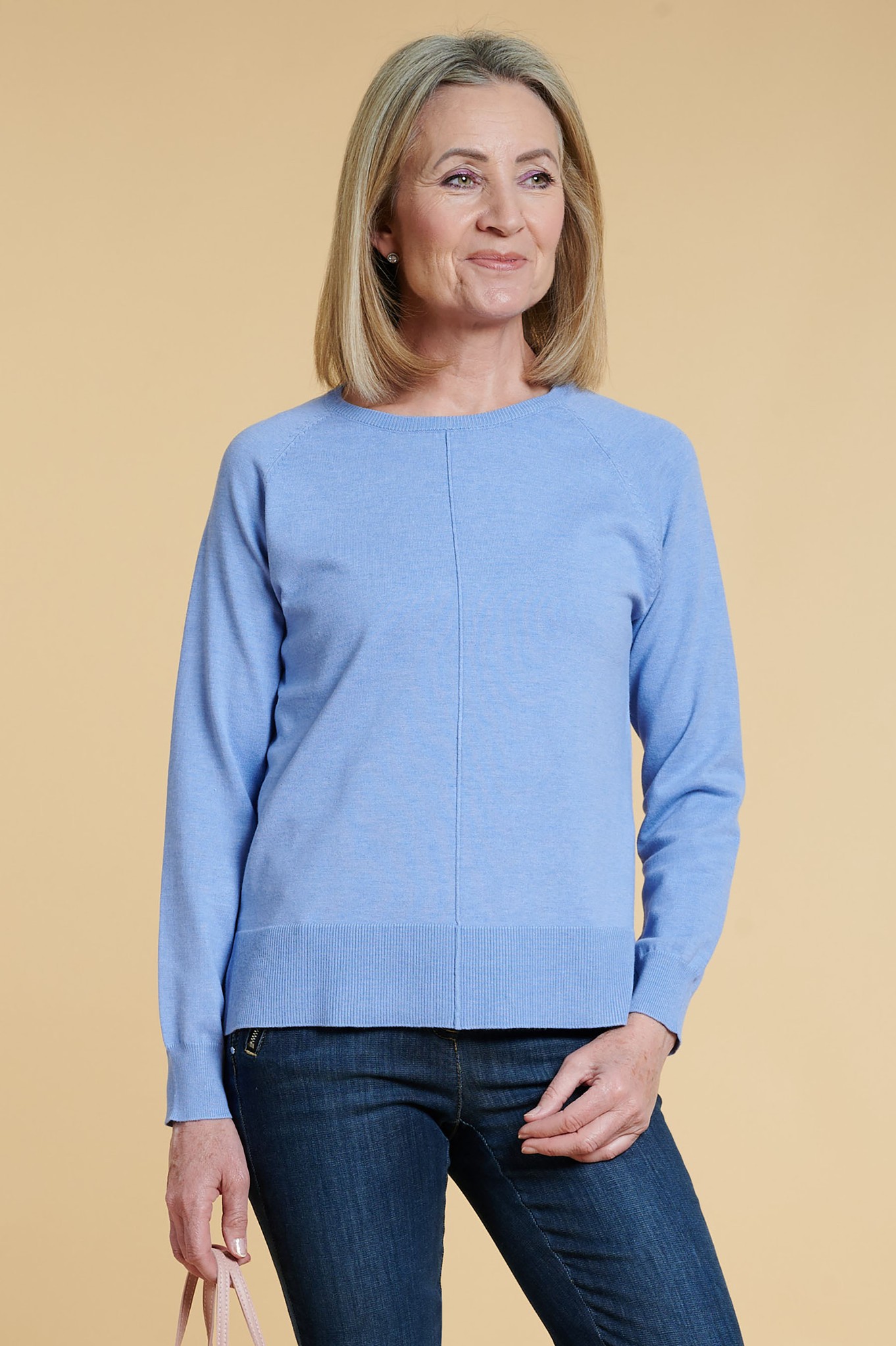 Sunday Edia Soft Knit Jumper Sky Blue 6711