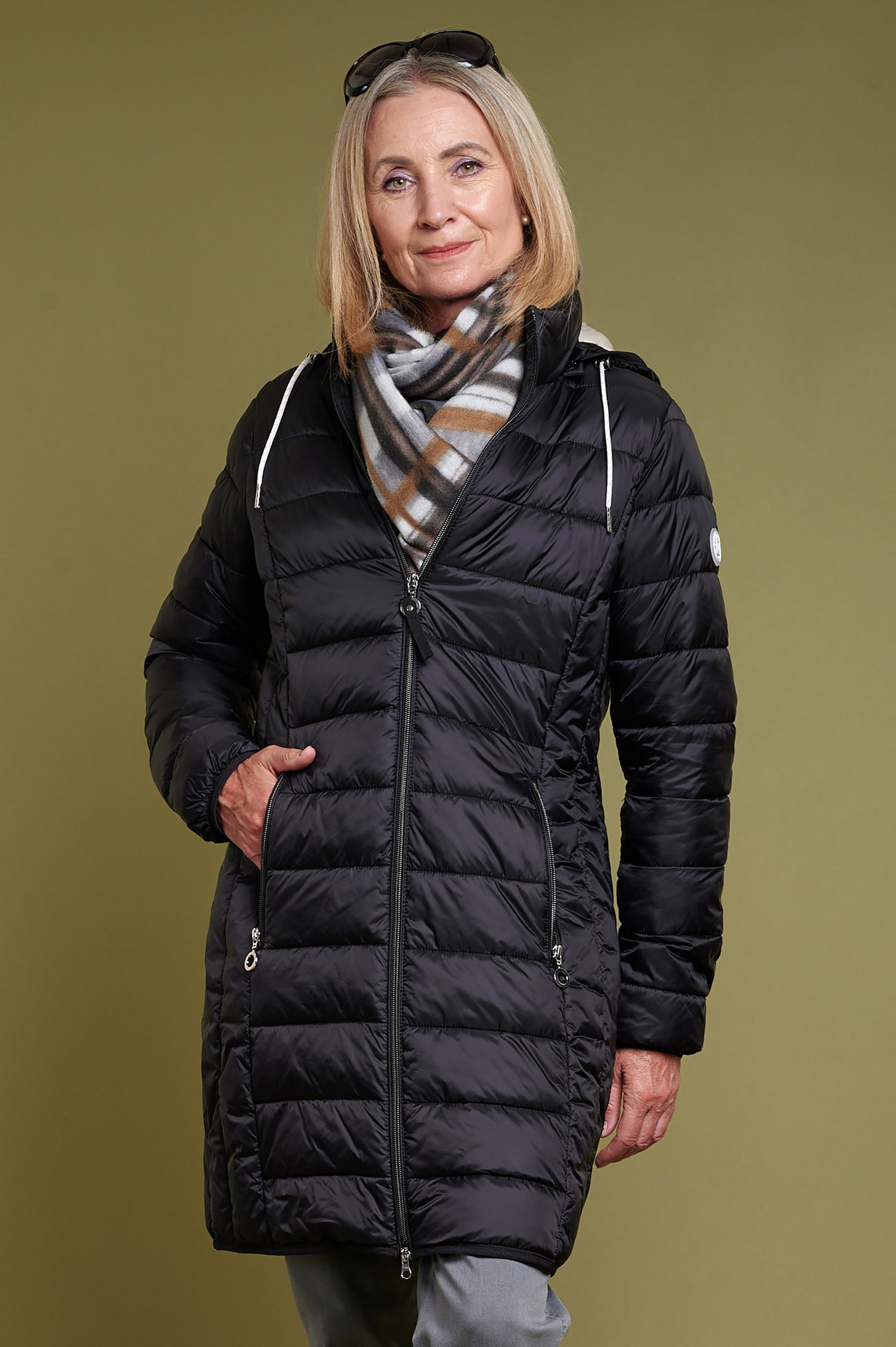 Frandsen Kaja Hooded Down Coat Black 9011