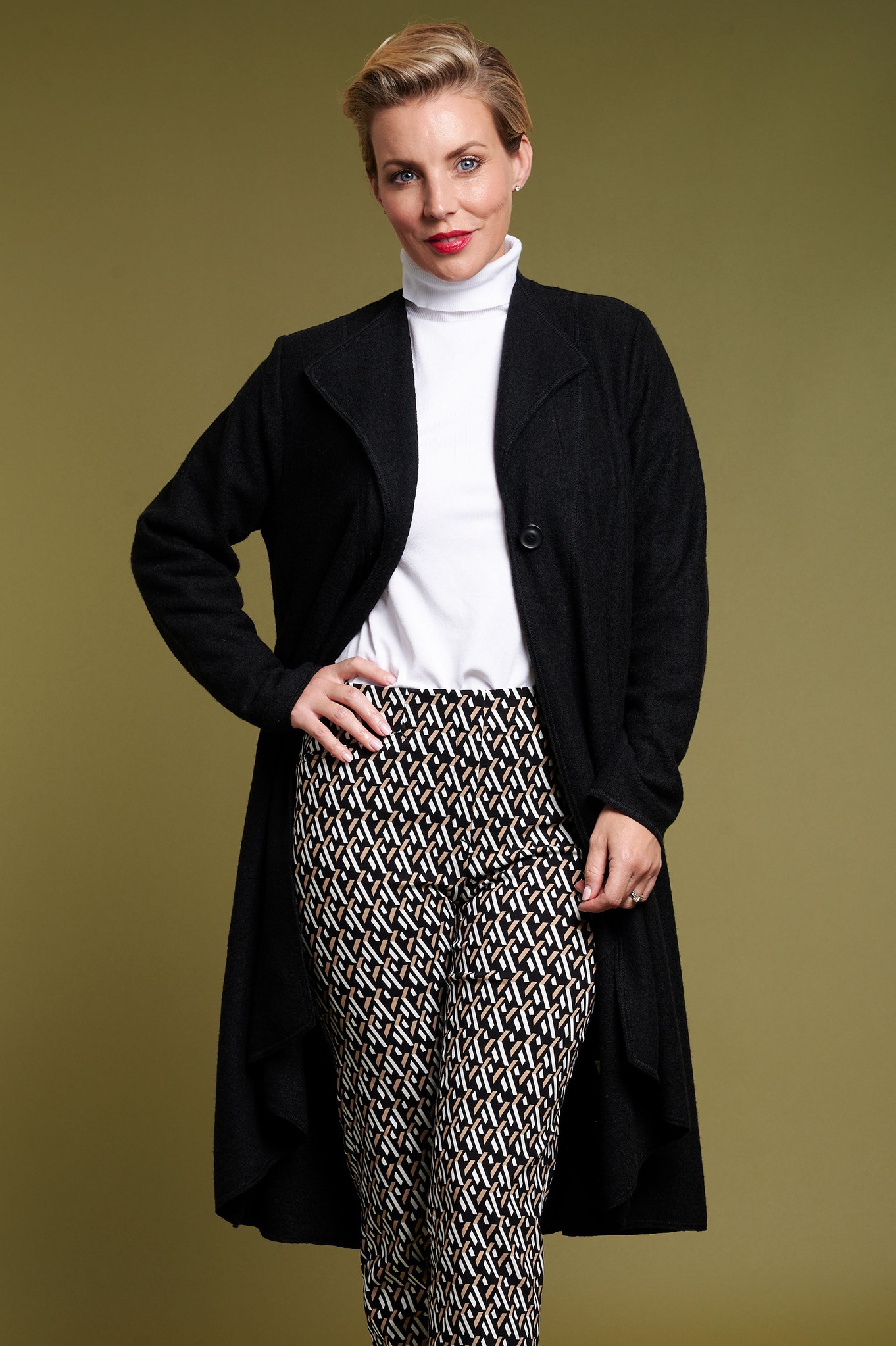 Noen Jolanda Longline Coatigan Black 90