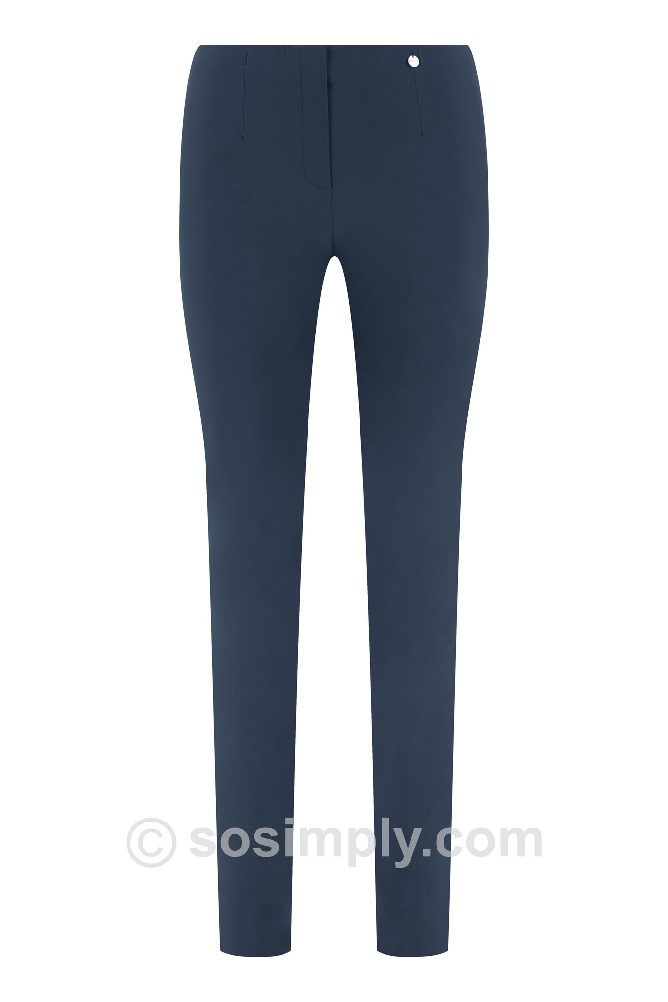 Robell Bella Full Length Trouser Twilight Blue 670