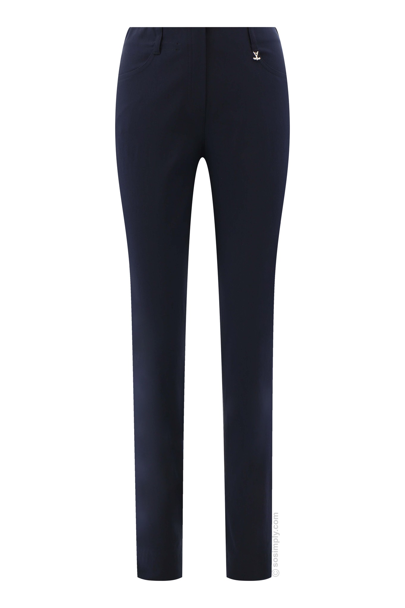 Robell Lexi F/L Golfing Trousers Navy 69