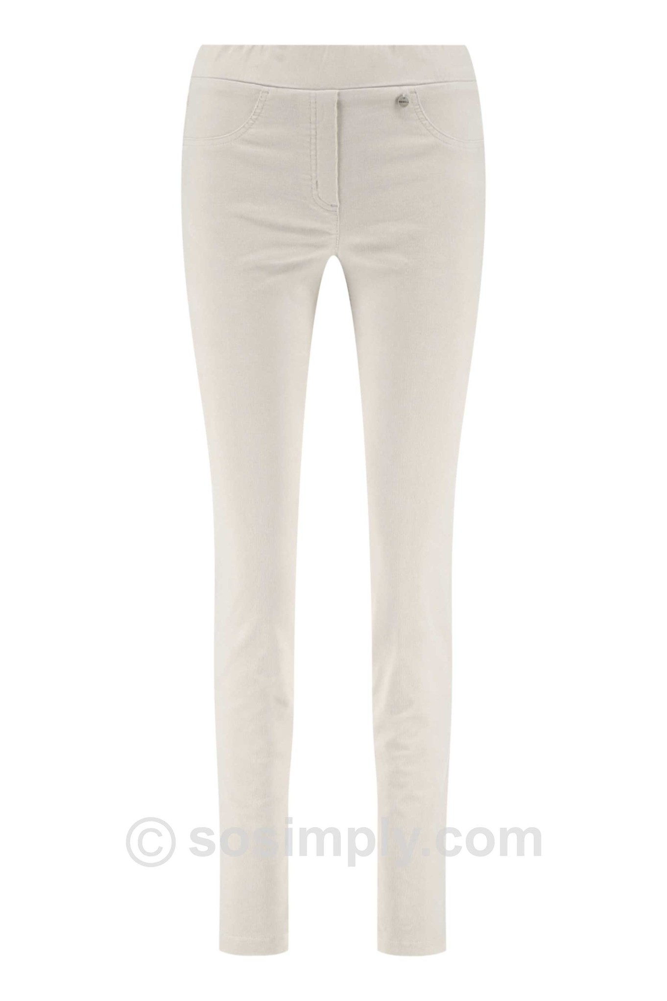 Robell Rose Petite Needlecord Off White 111