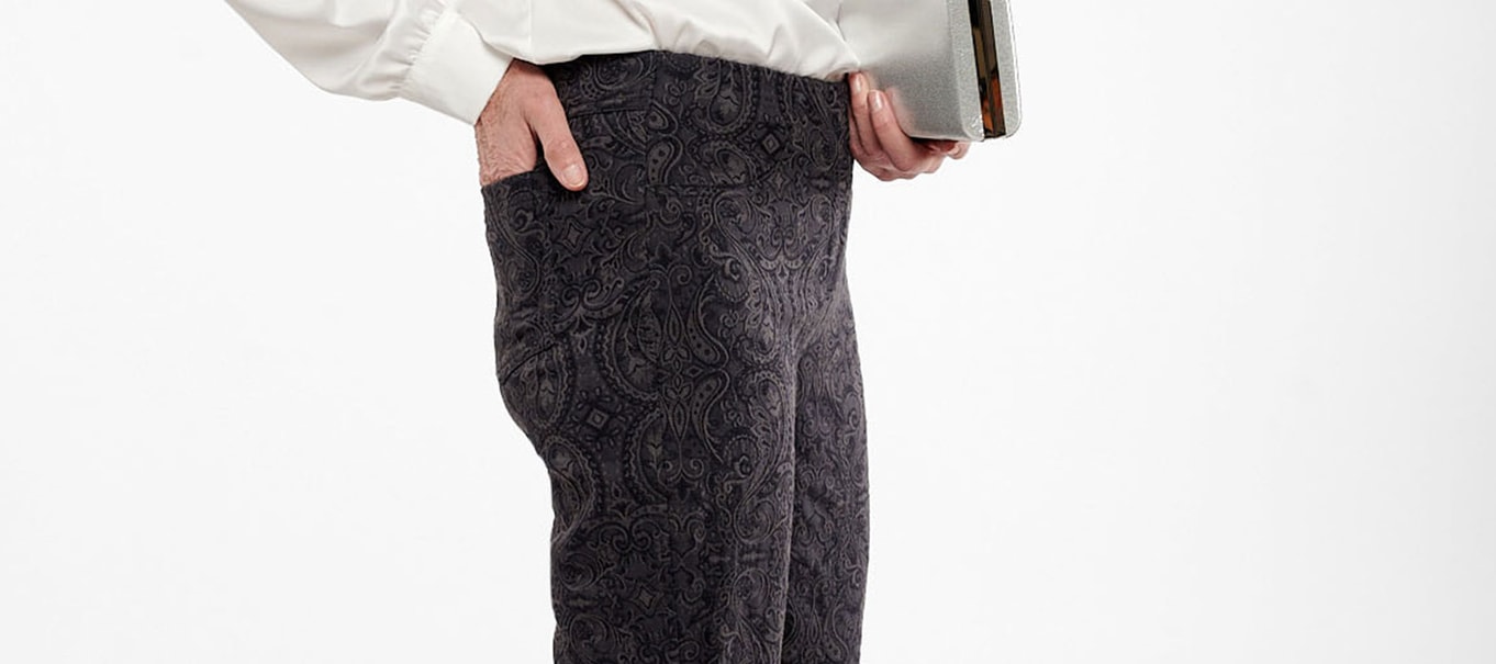 Robell Jacquard Trousers & Skirts