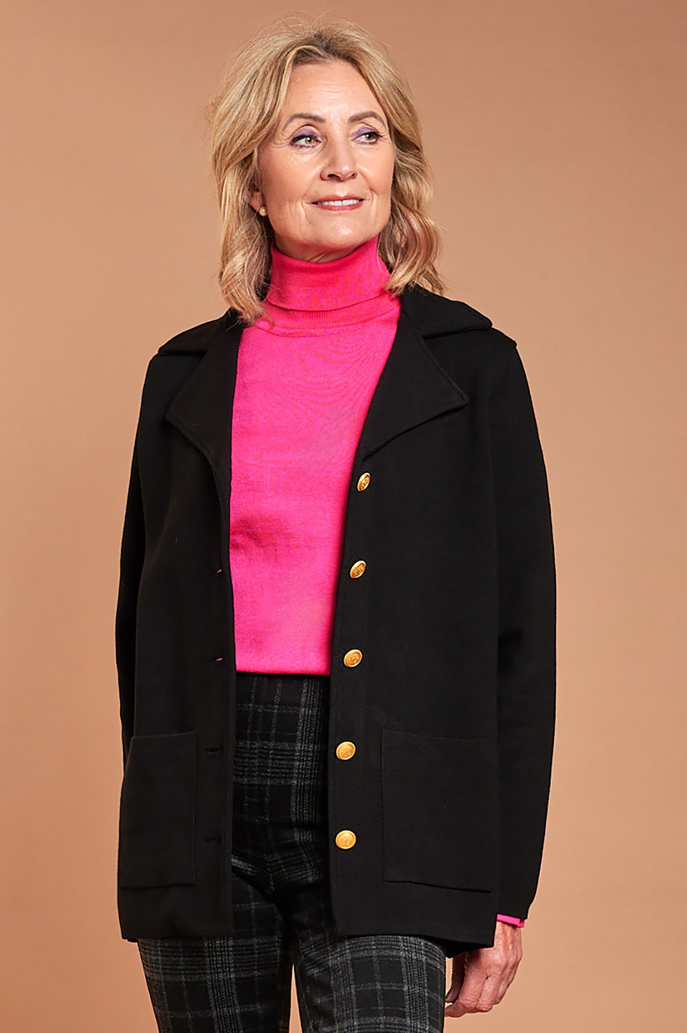 Sunday Danna Knitted Blazigan Black 90