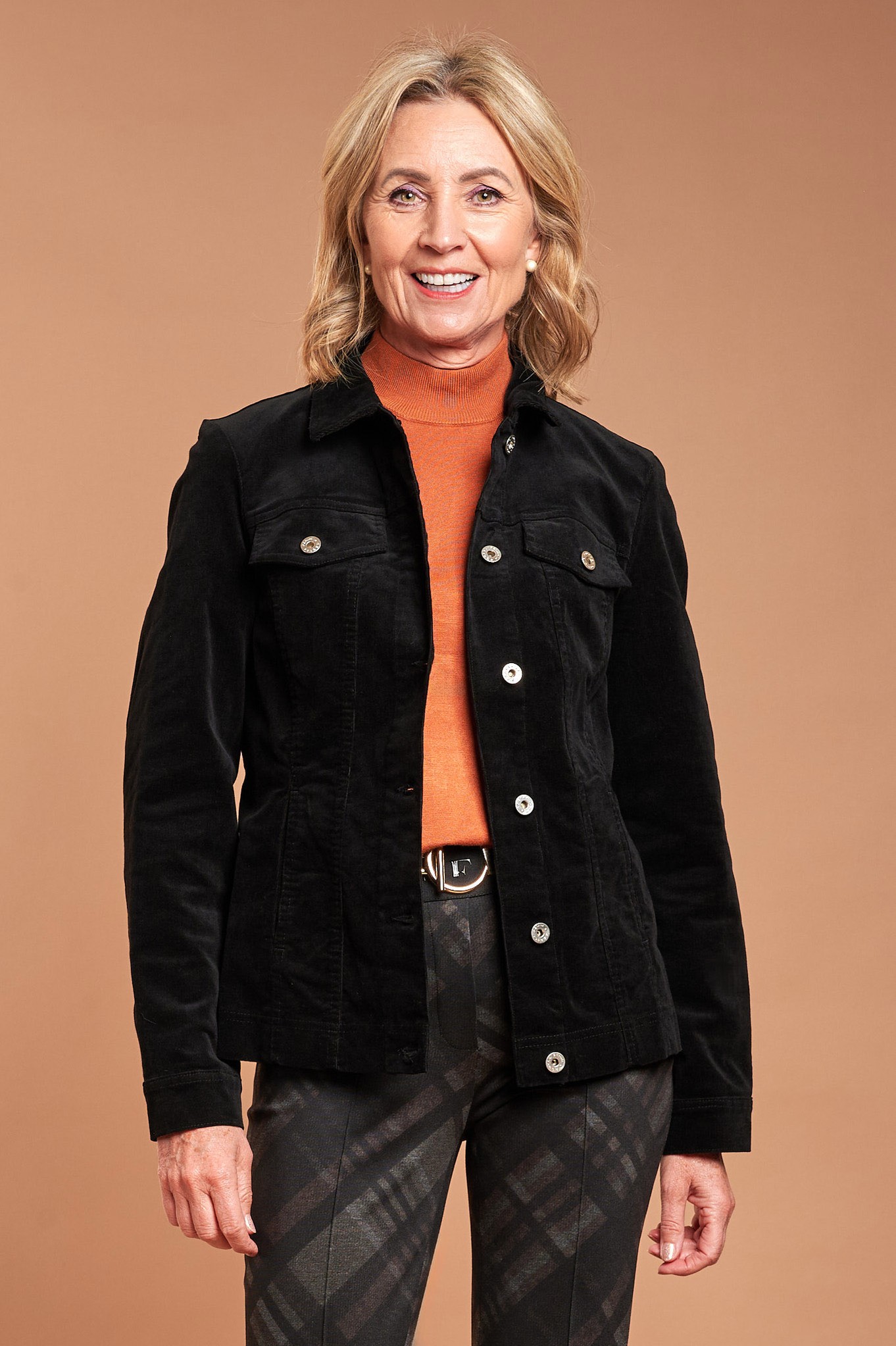 Robell Needlecord Happy Jacket Black 90