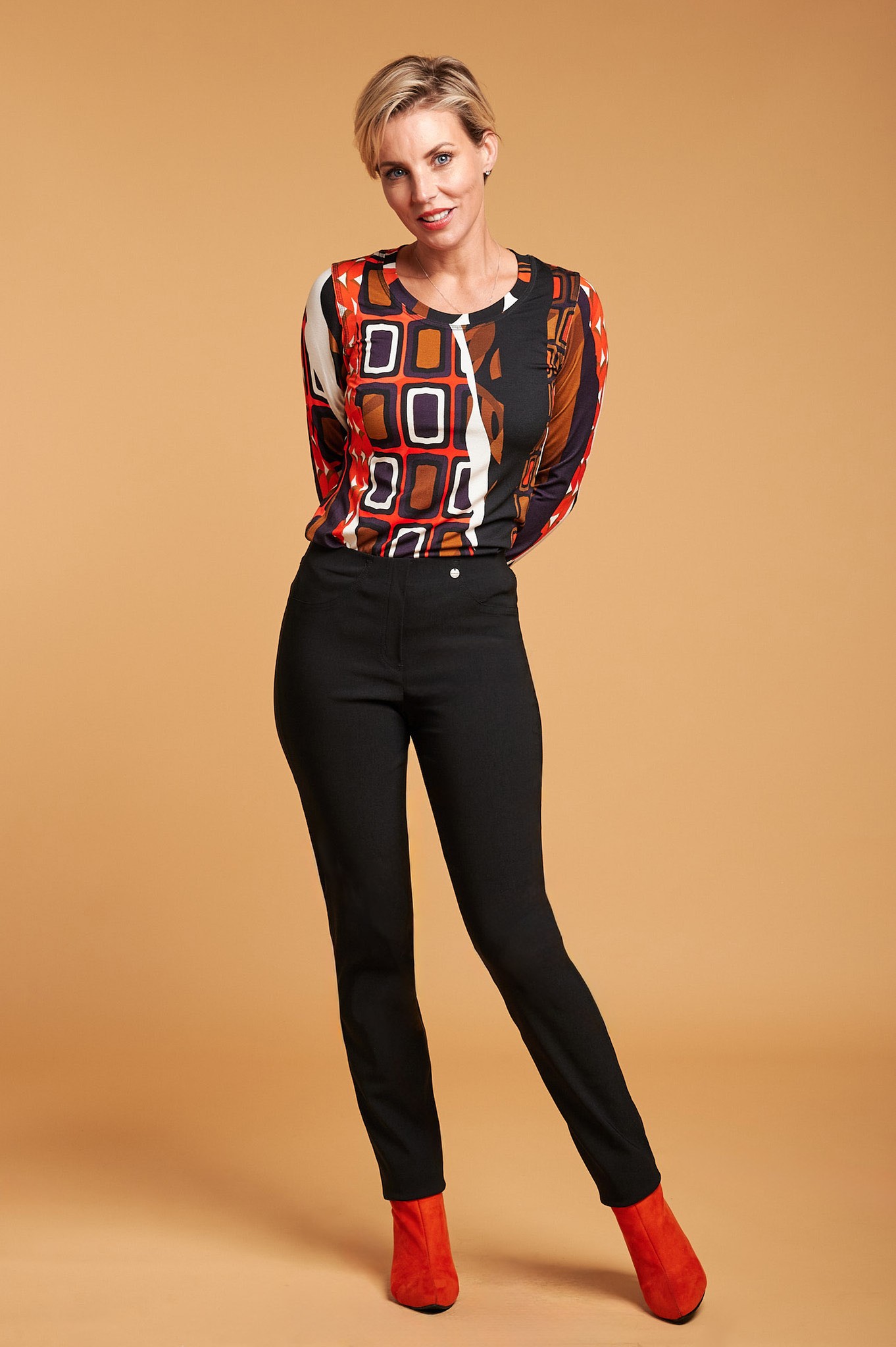 Robell Bella Full Length Trouser Black 90