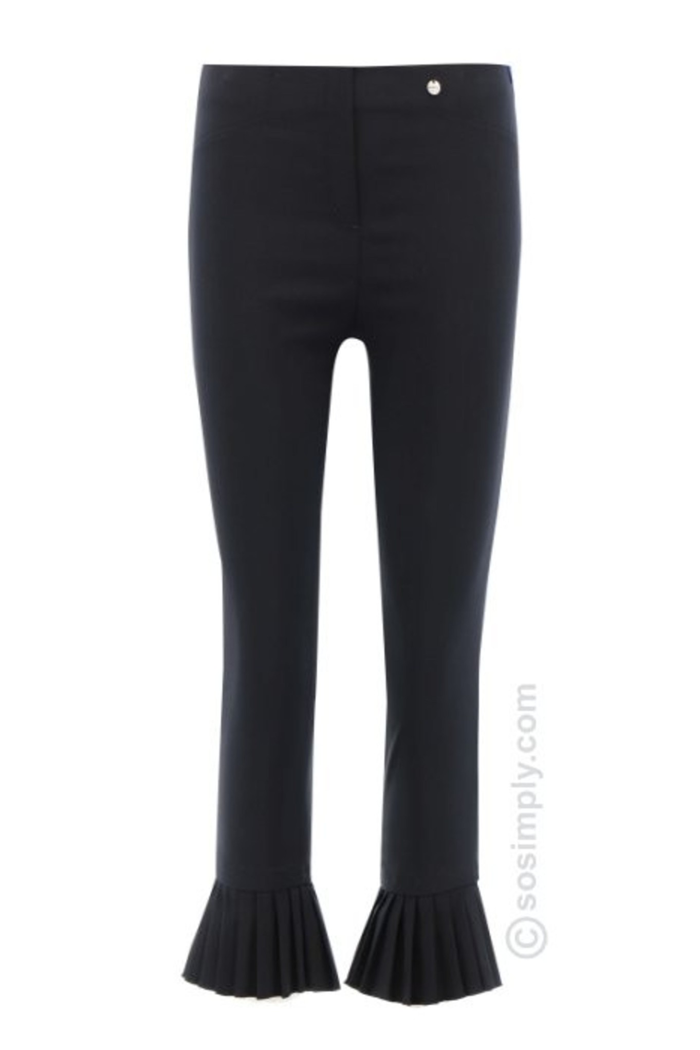 Robell Rose 08 Pleated Mid Crop Black 90