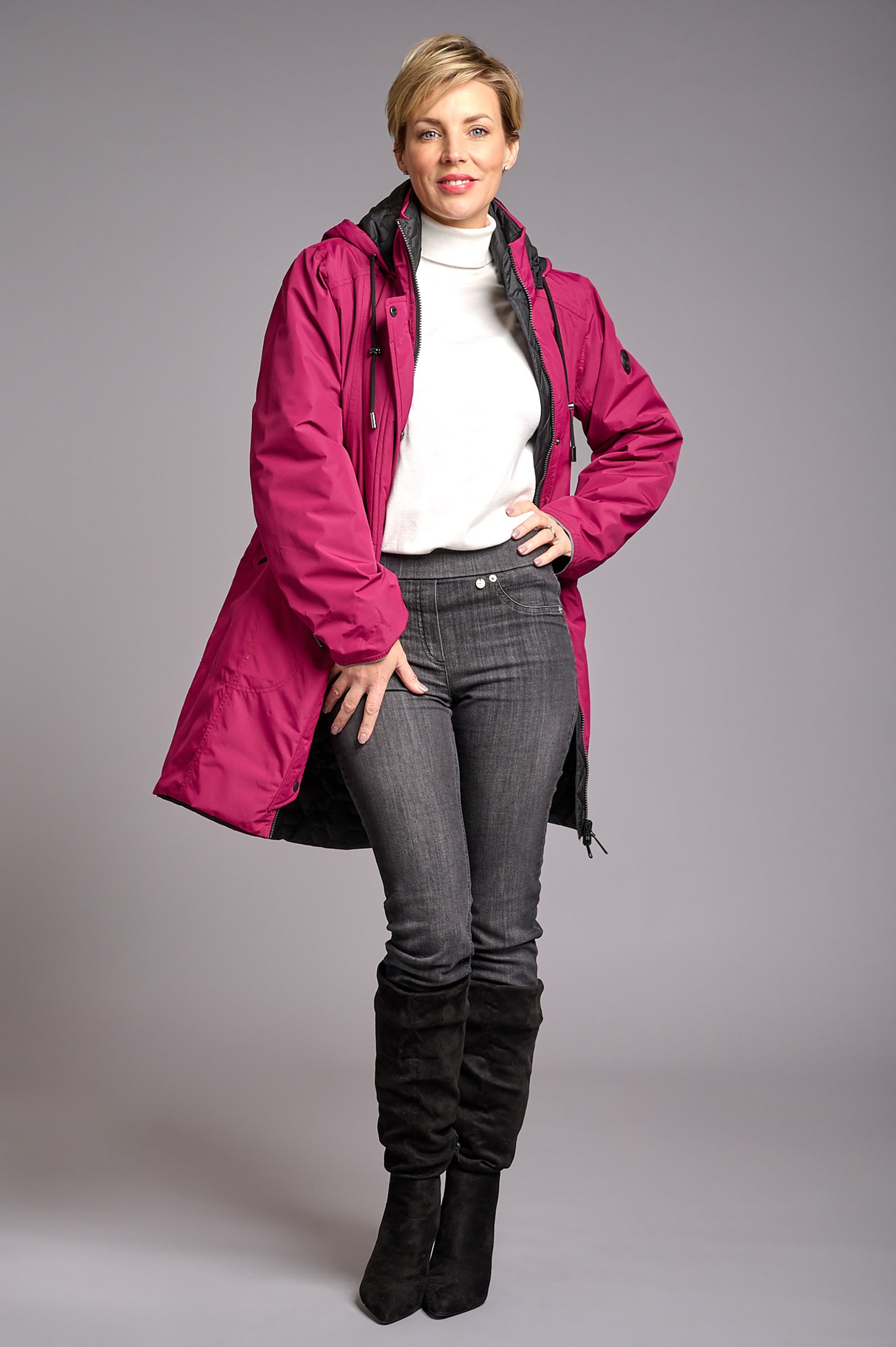 Robell Rose Slim Fit Denim Jean Black 90