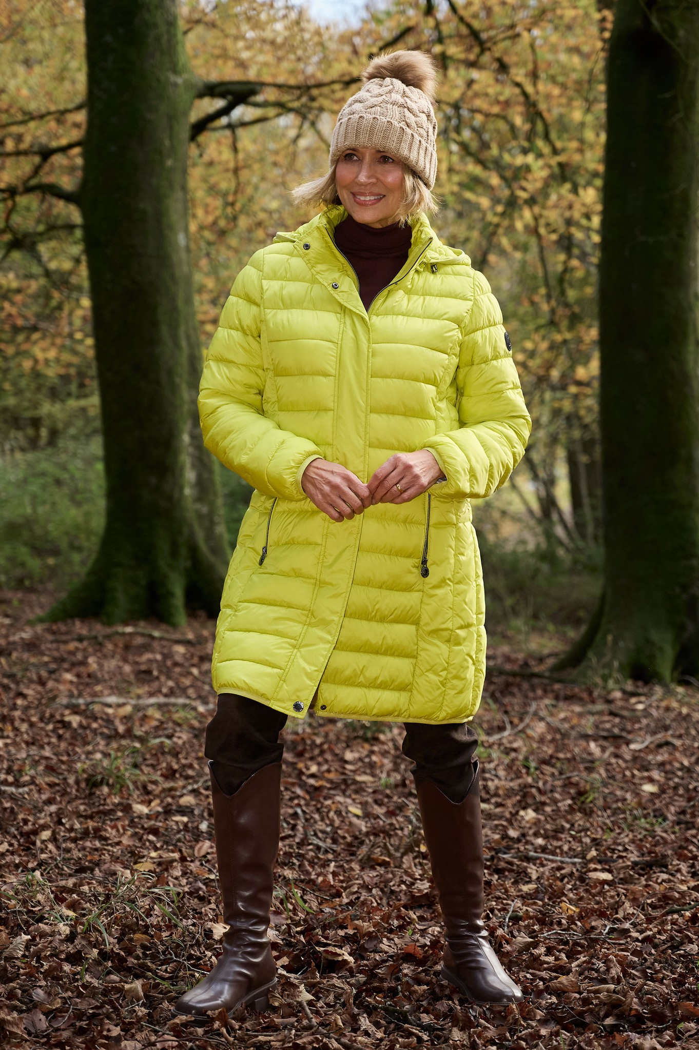 Frandsen Kaja Hooded Down Coat Wild Lime 82