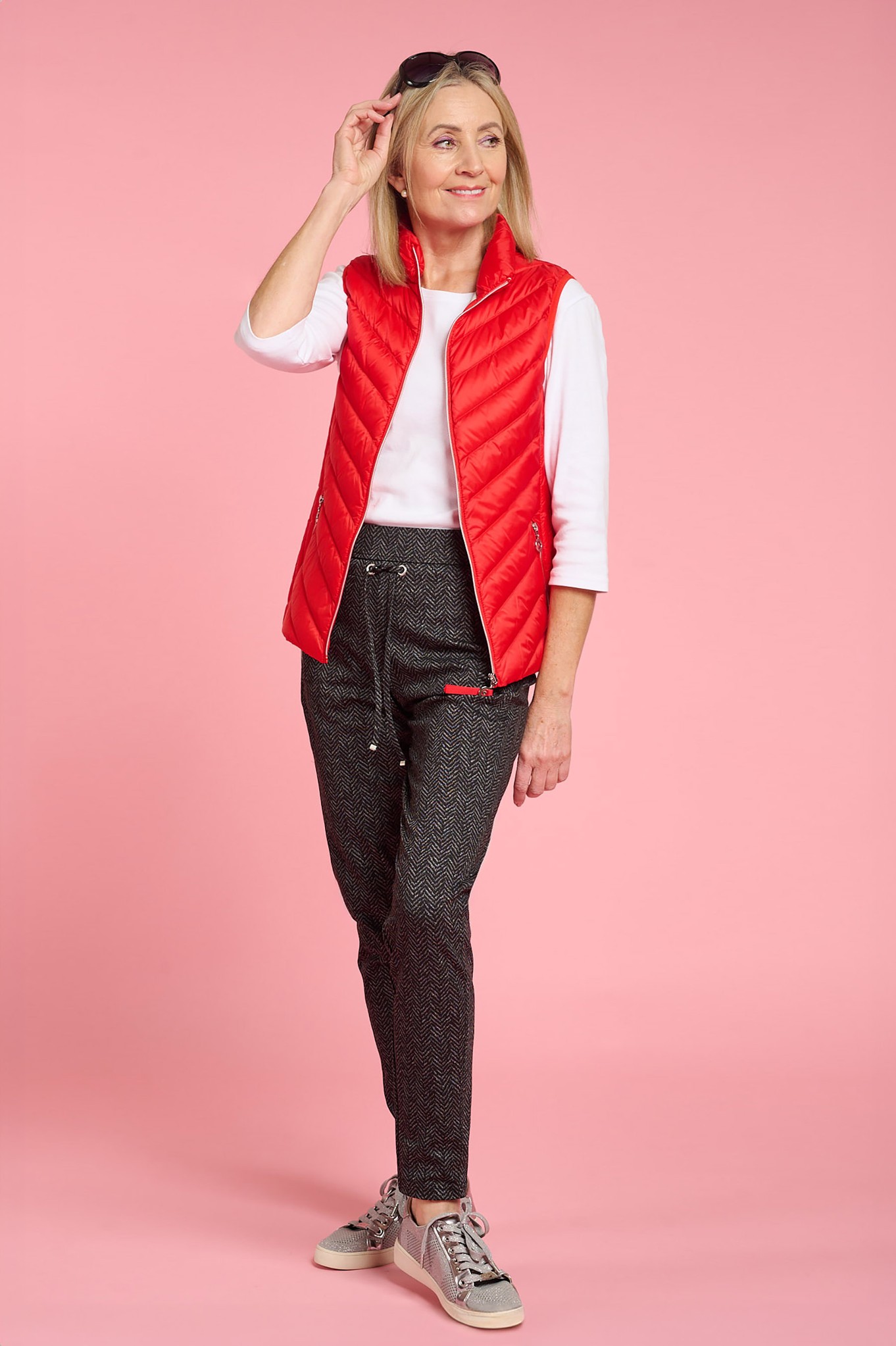 Robell Hygge Herringbone Jogger Black 90