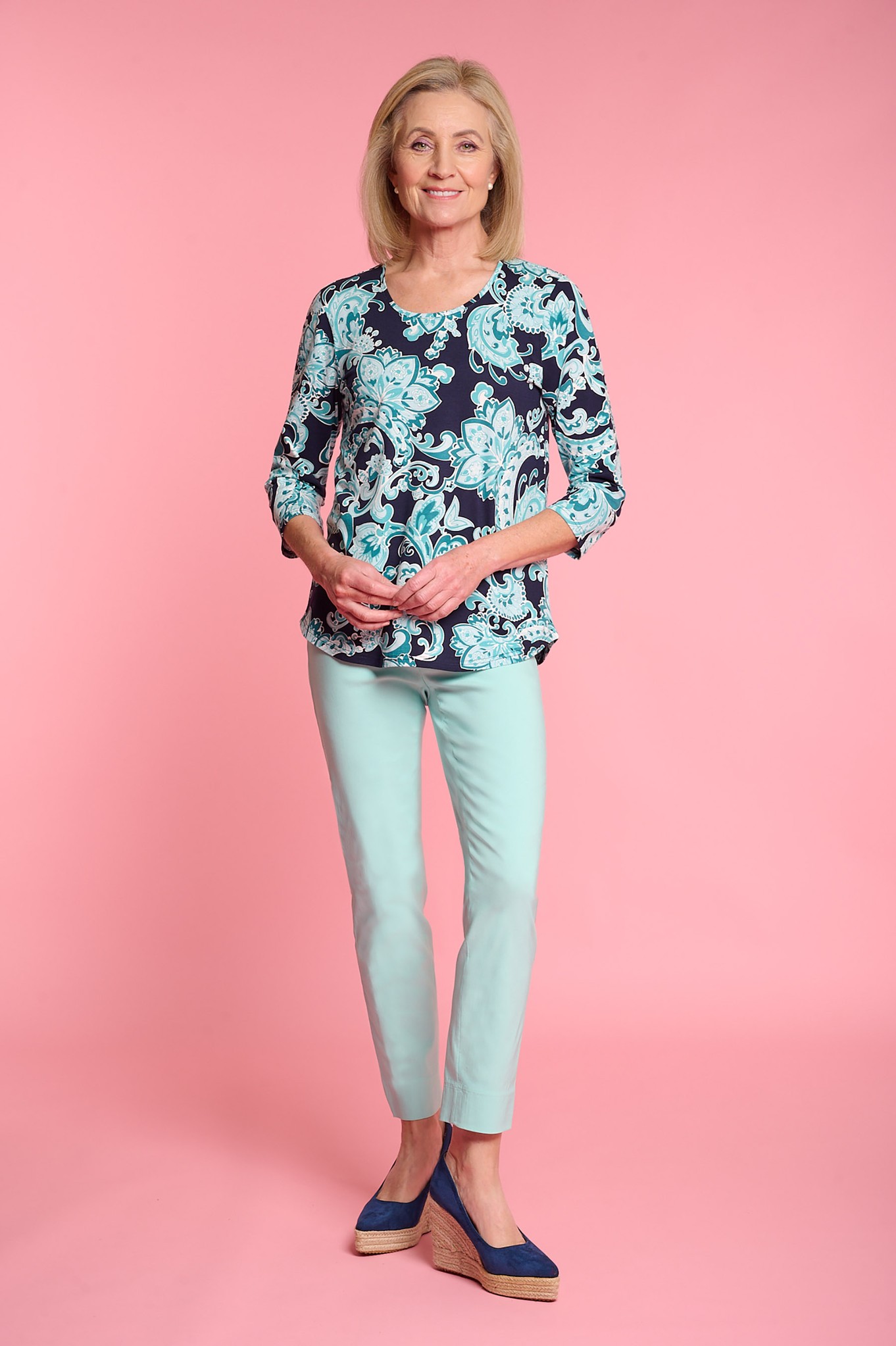 Robell Rose 09 Ankle Grazer Ice Mint 842