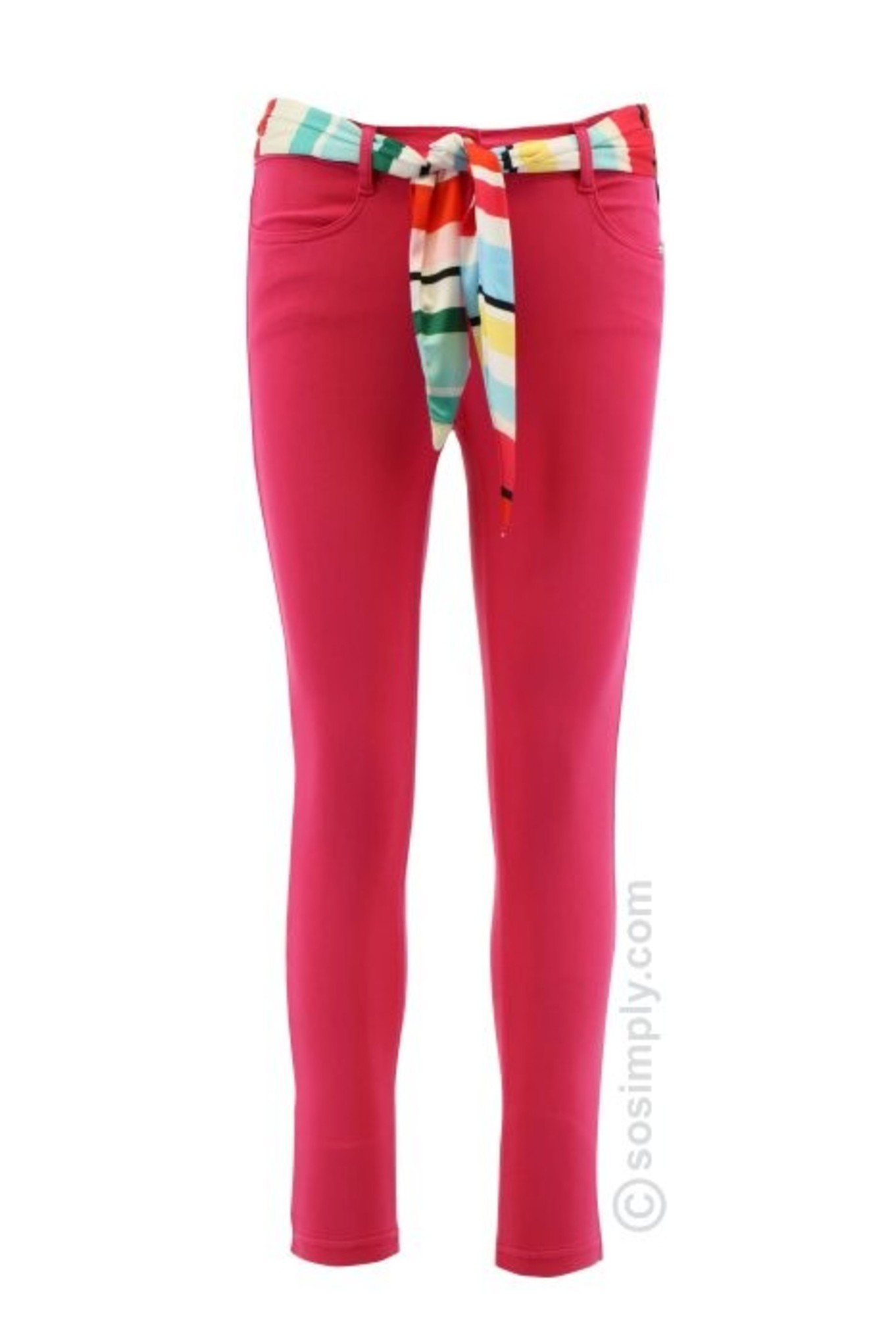 Robell Star 09 Pastel Denim Jean Ankle Grazer Pink 431