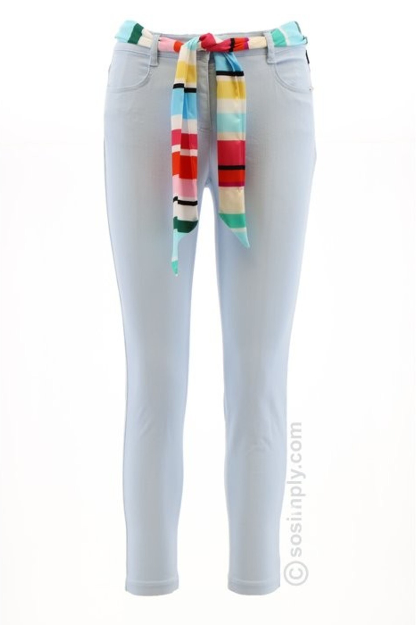 Robell Star 09 Pastel Denim Jean Ankle Grazer Light Blue 160