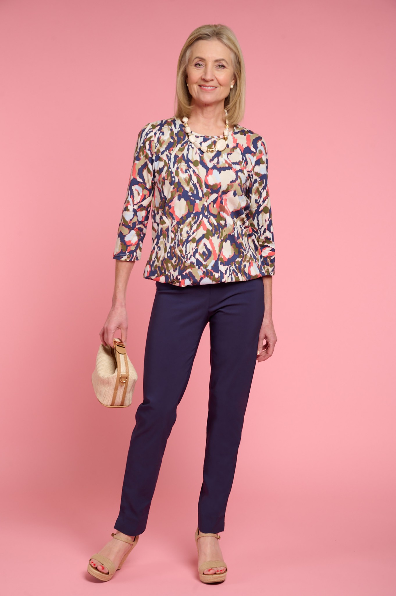 Robell Marie Petite Trousers Regal Blue 592