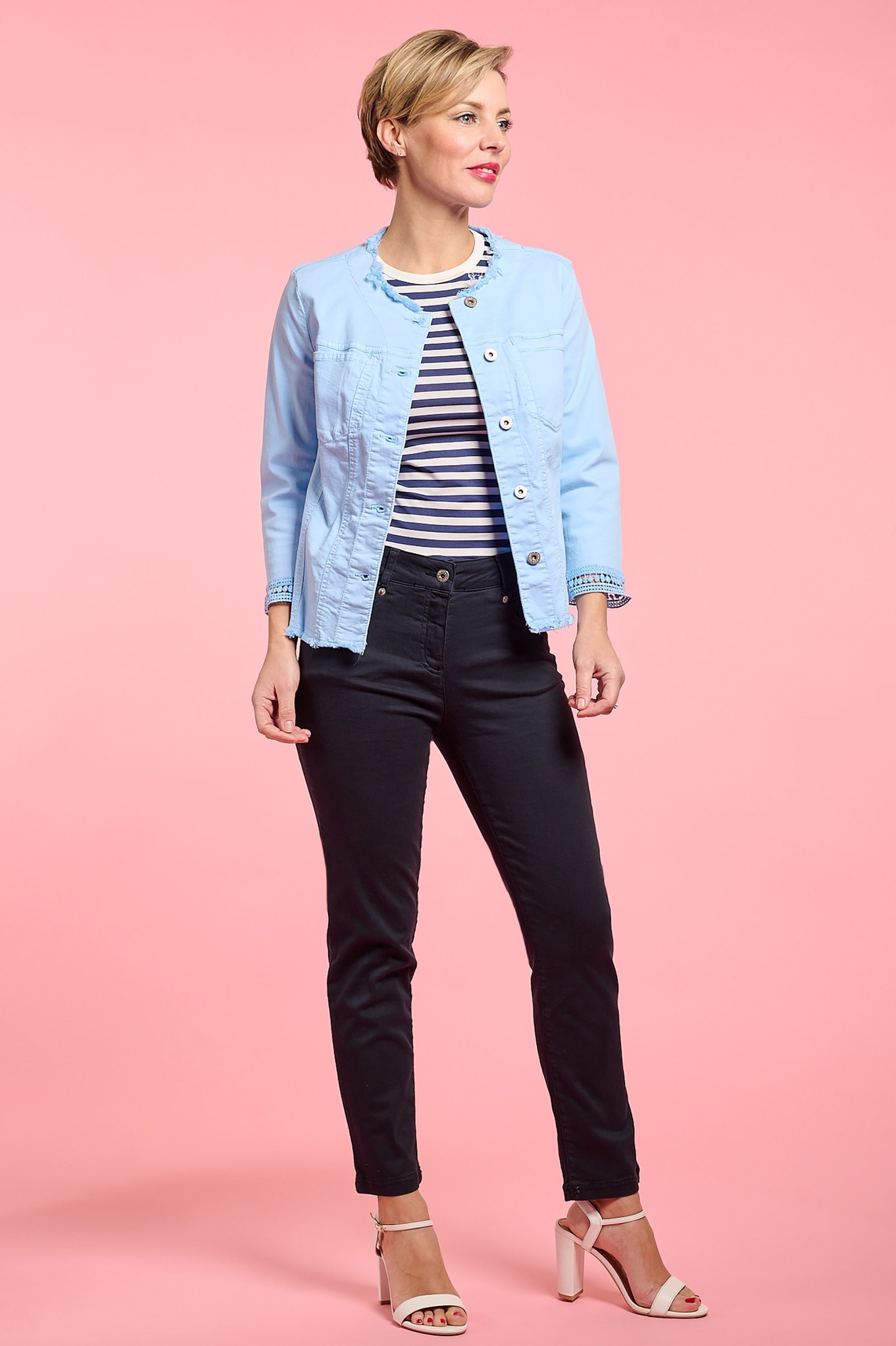 Robell Elena 09 Super Light Denim Jean Navy 69