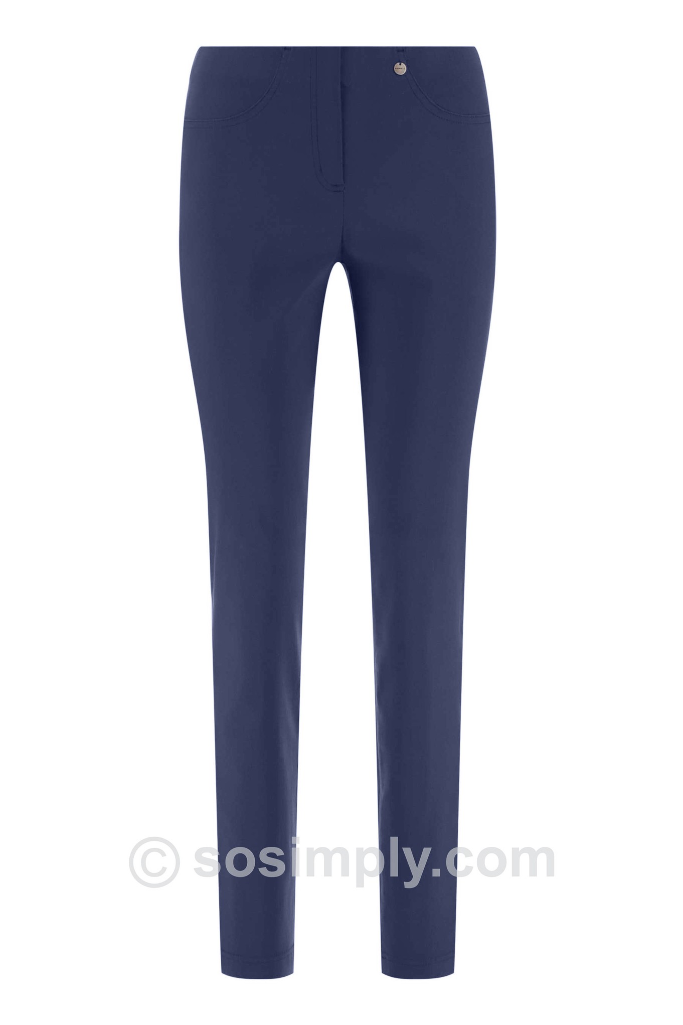 Robell Bella Full Length Trouser French Blue 68