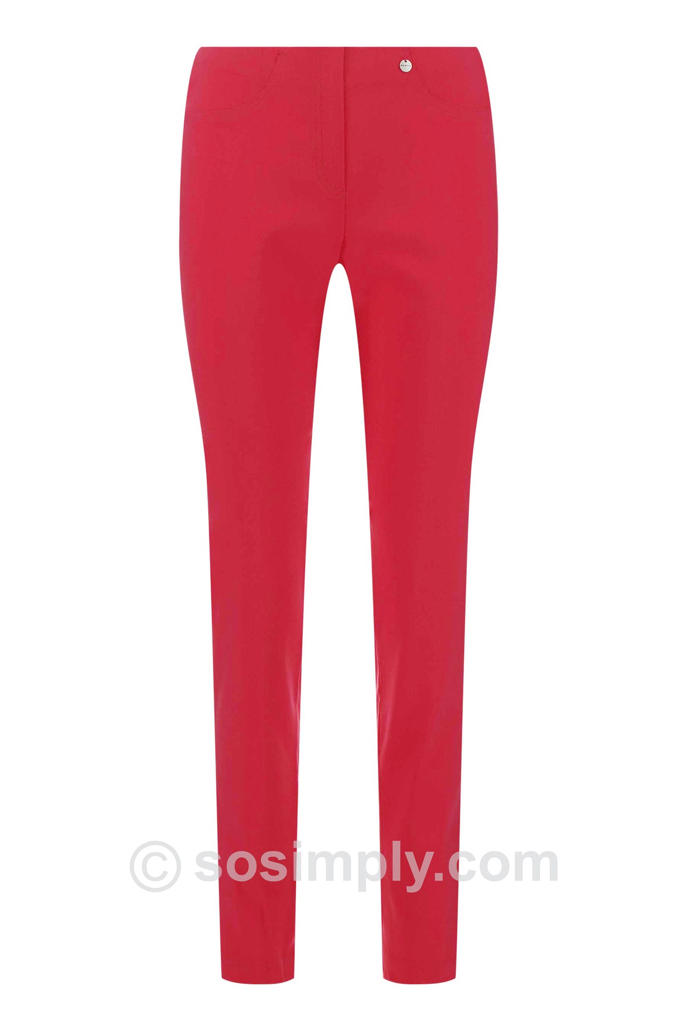 Robell Bella Full Length Trouser Raspberry 460