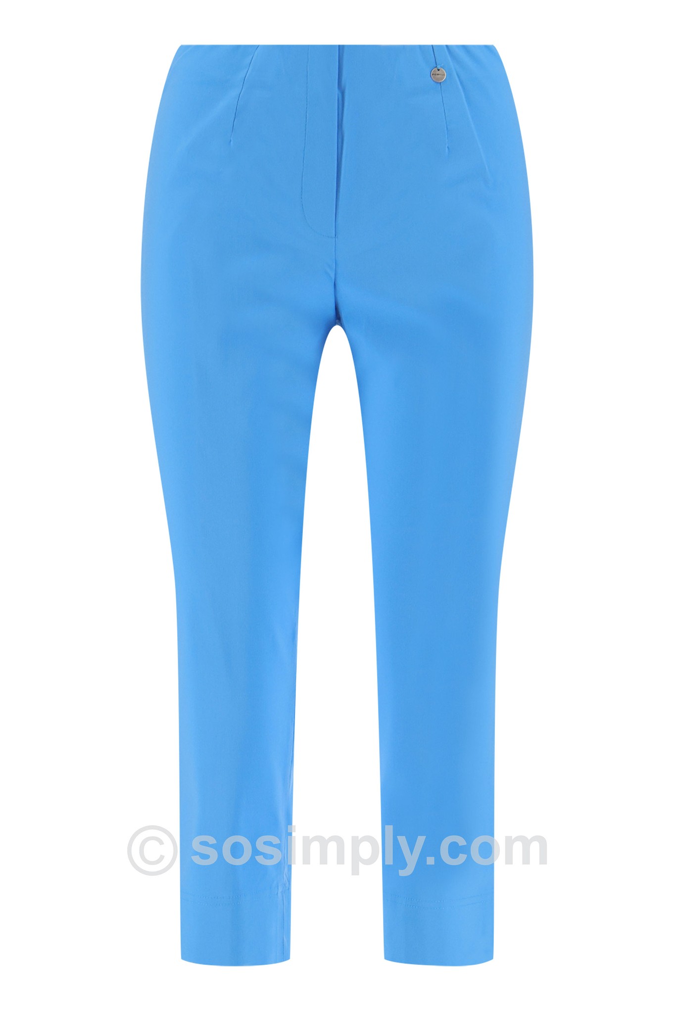 Robell Marie 07 Crop Trouser Diva Blue 601
