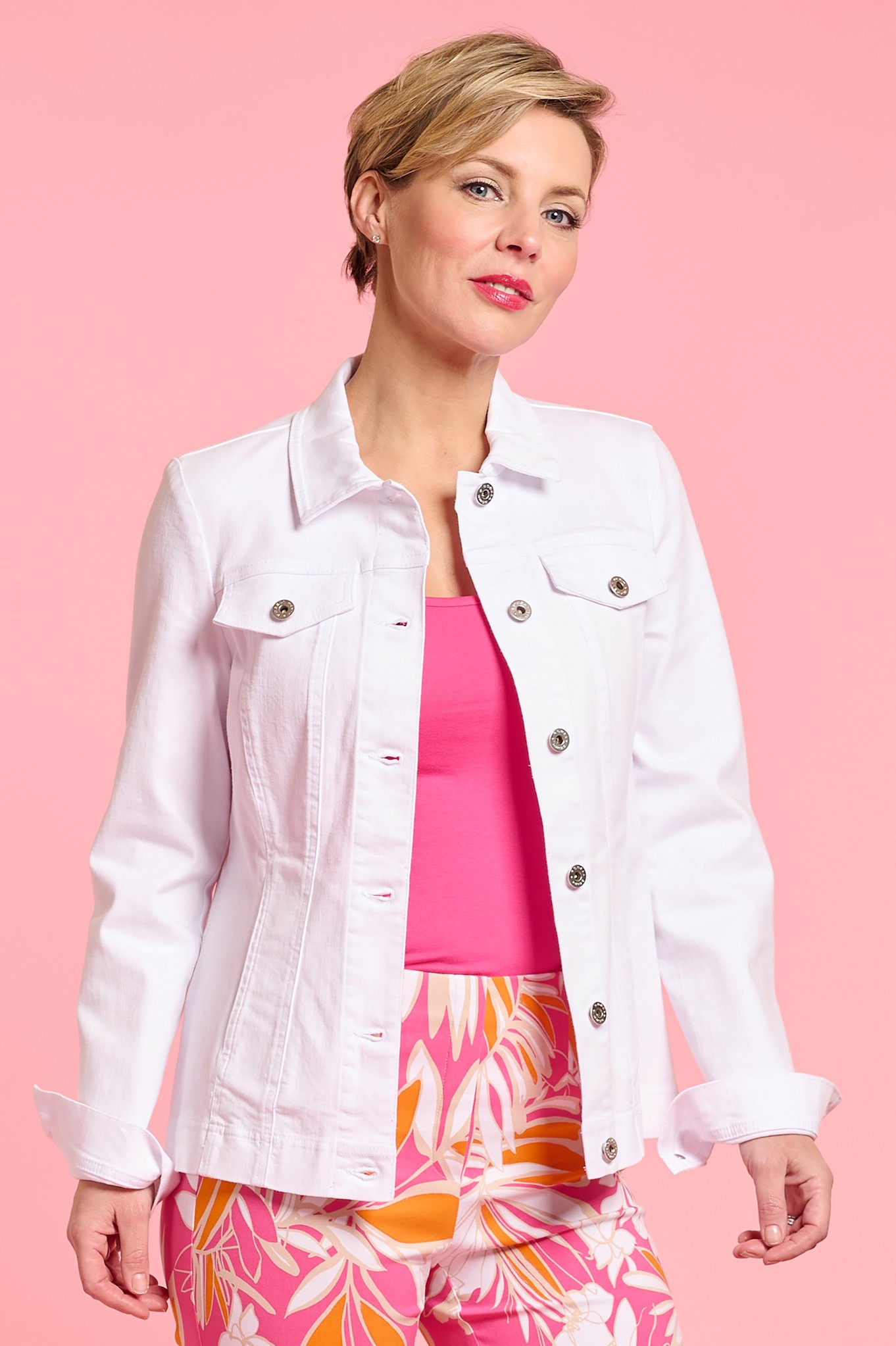 Robell Classic Denim Happy Jacket White 10